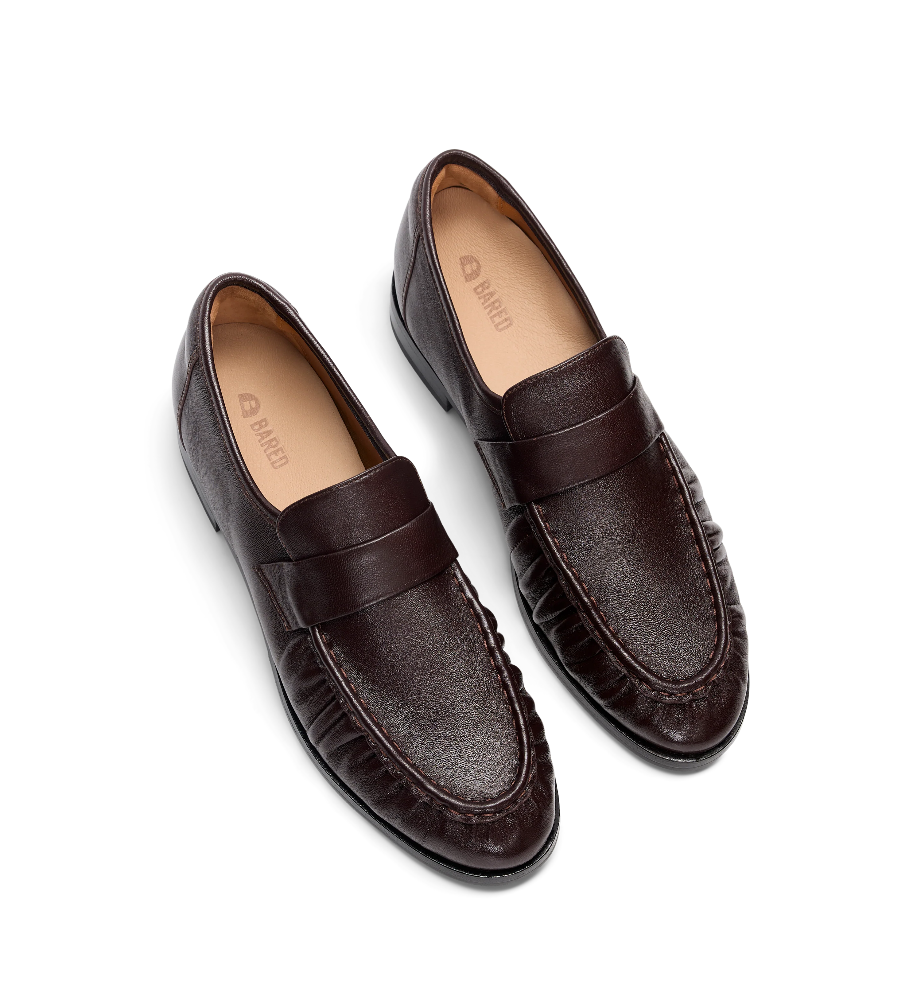 Chauna Chocolate Brown Leather Loafers