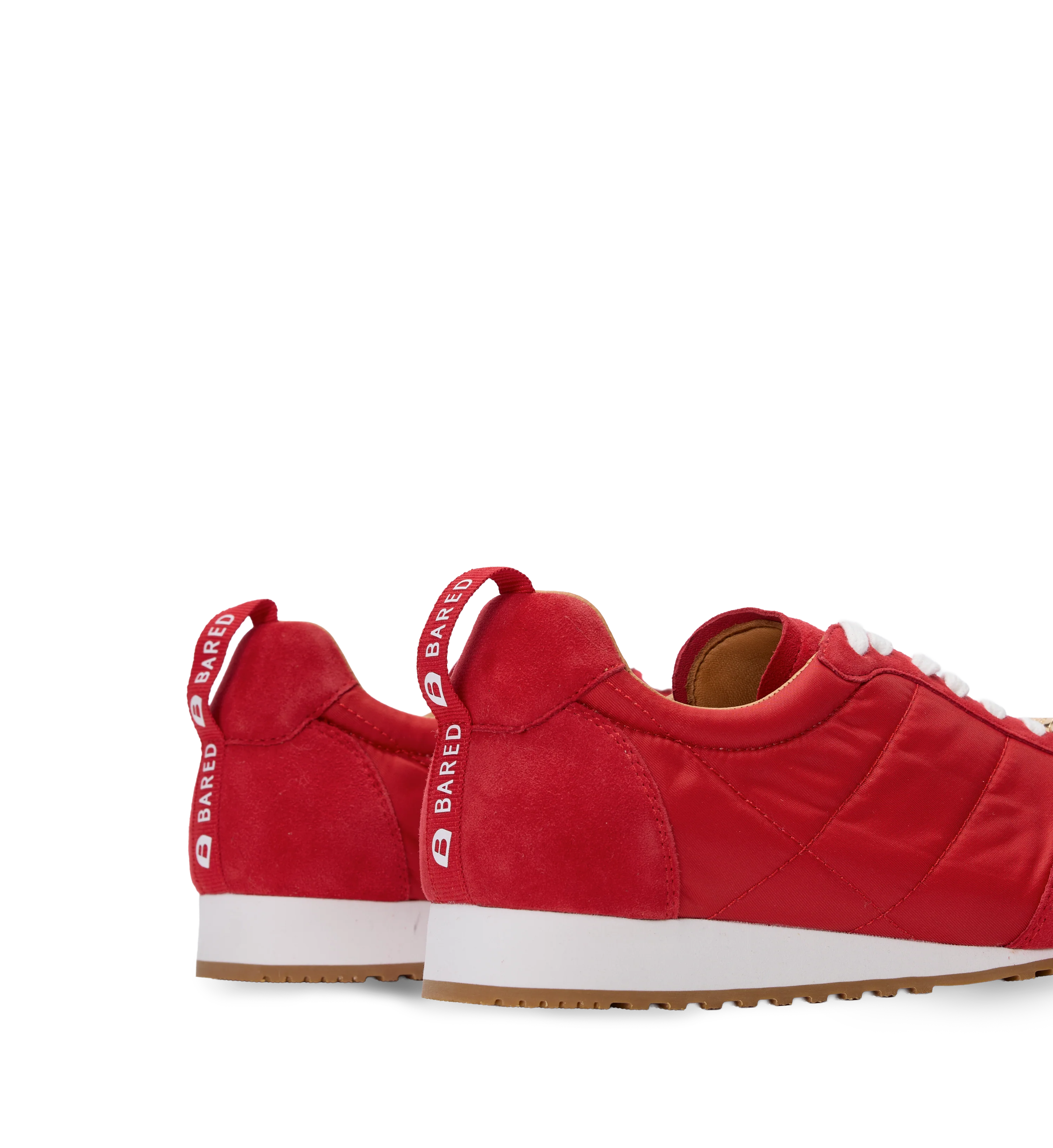 Gavia Poppy Red Ripstop & Suede Sneakers