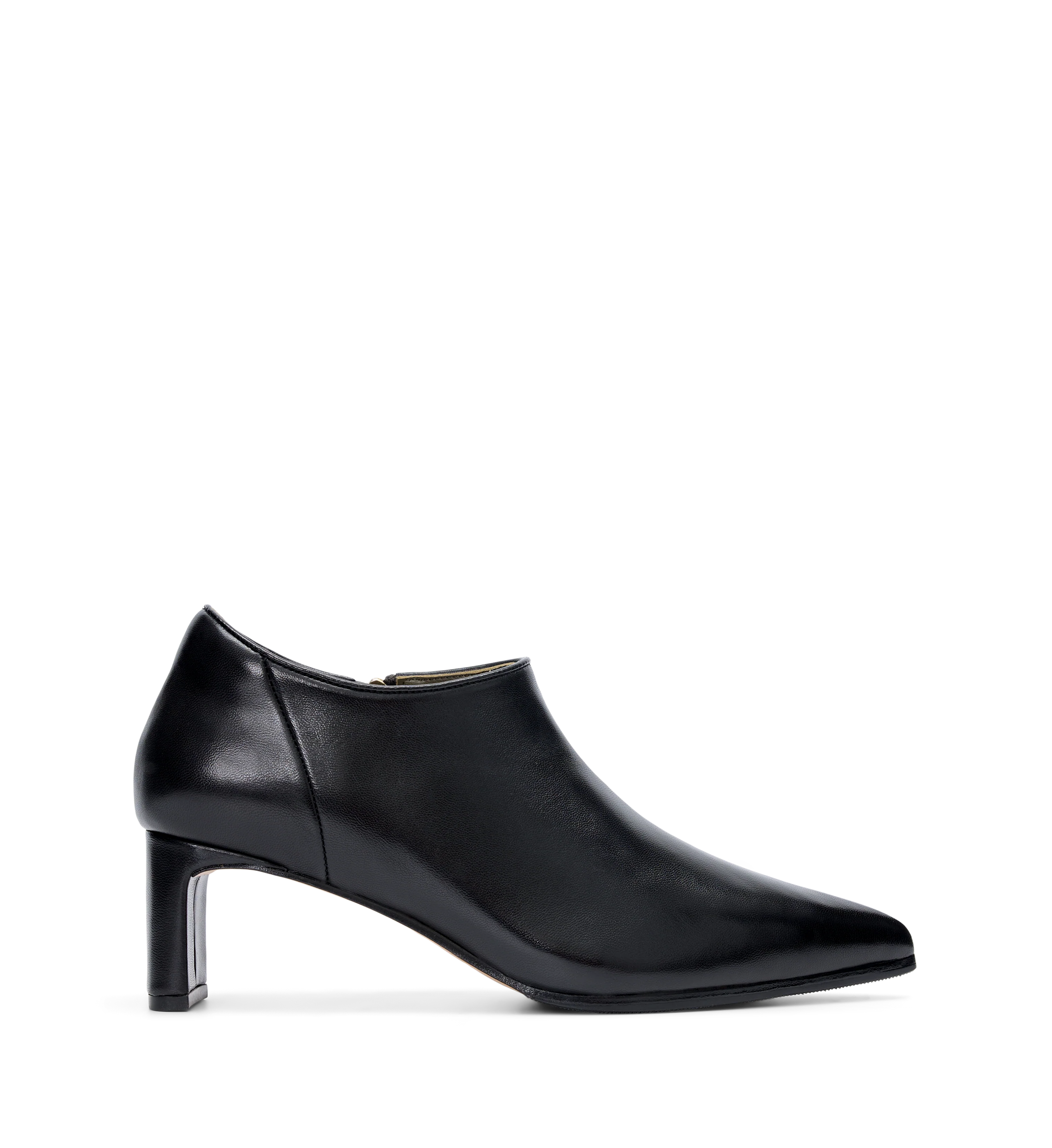 Habia Black Leather Flat Boots