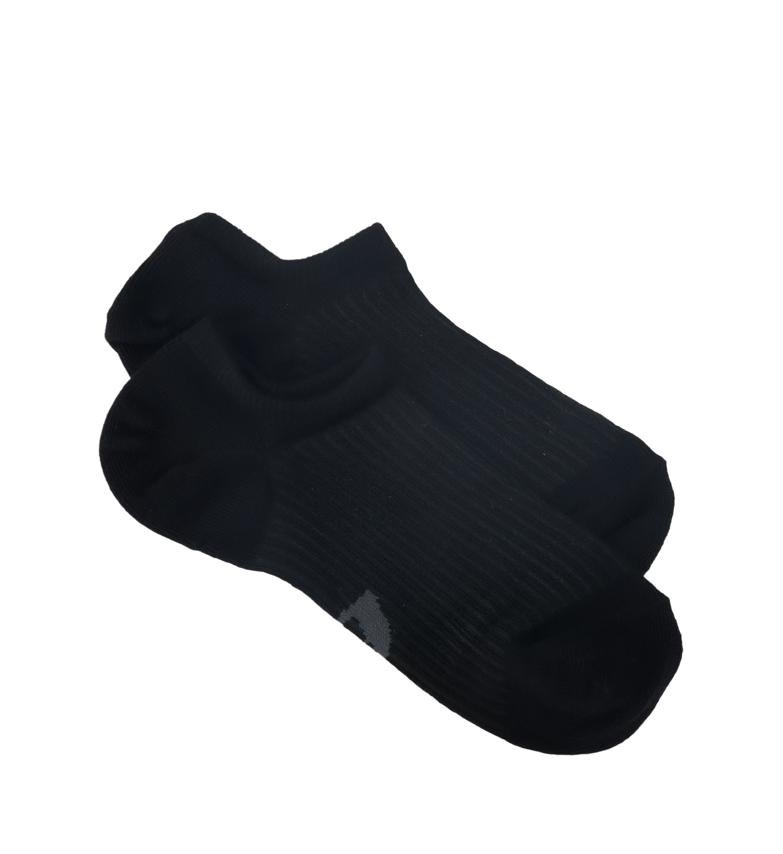 Womens Invisible Socks 3pk Black Cotton Blend