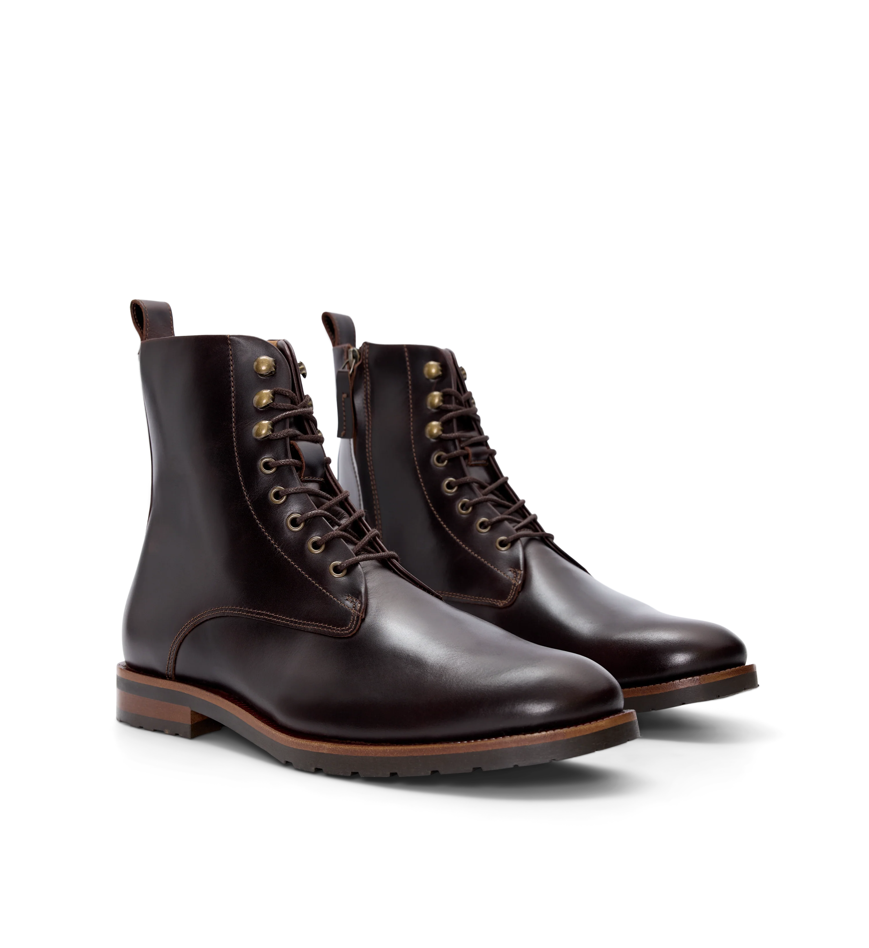 Argon Mahogany Leather Boots