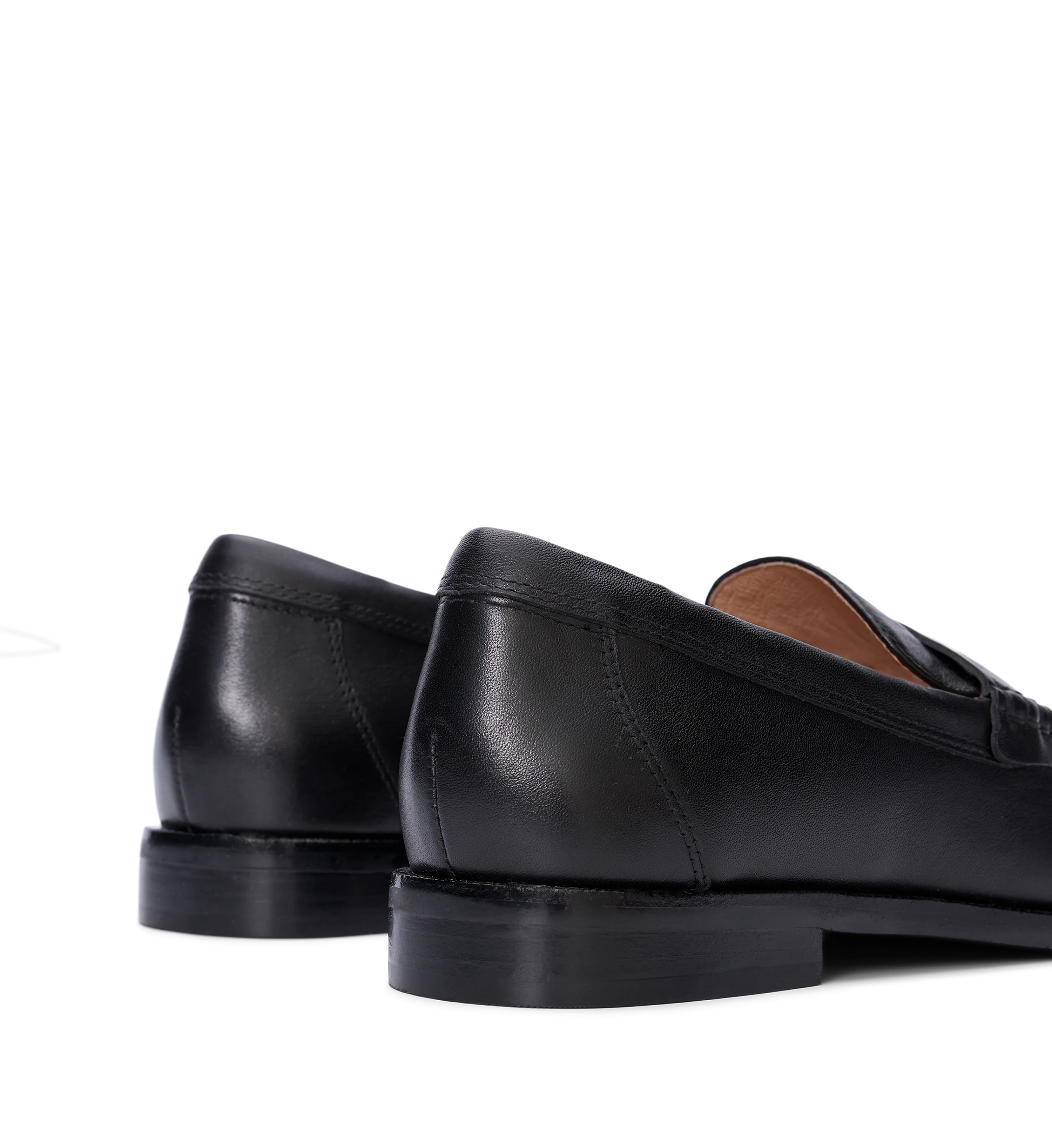 Maleo Black Leather Loafers