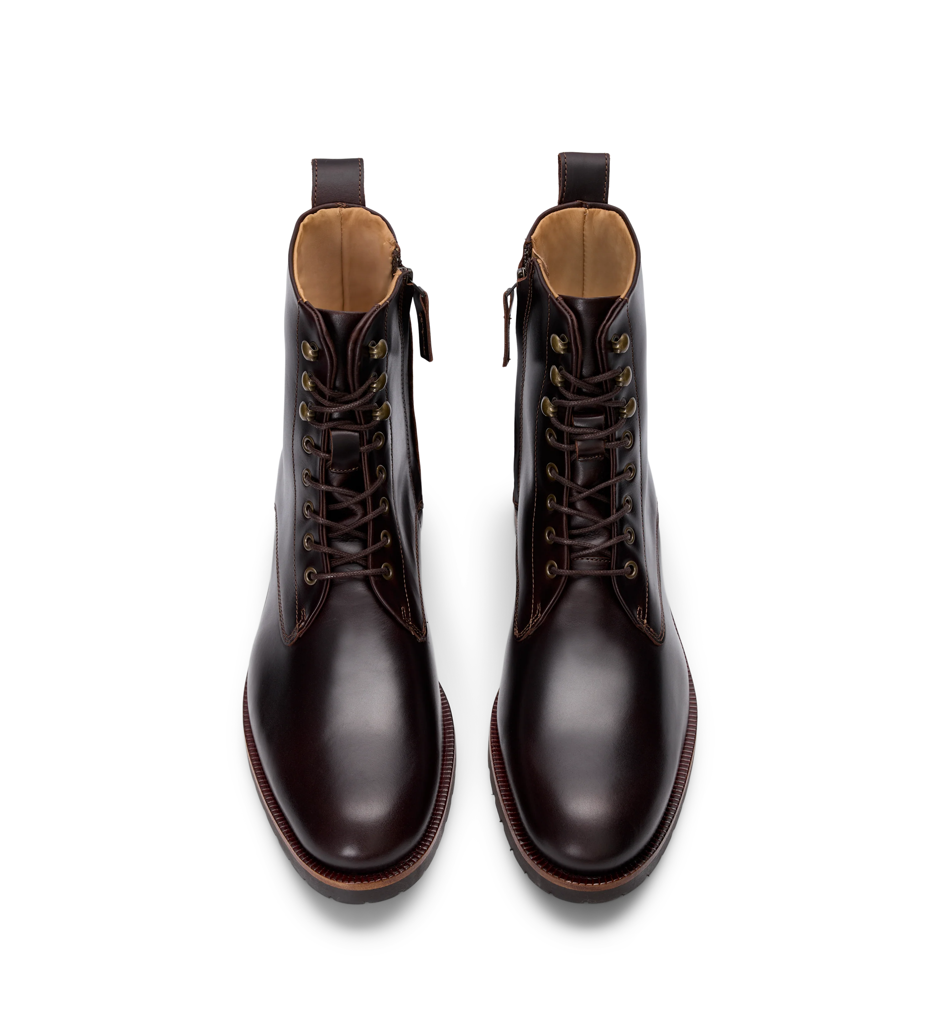 Argon Mahogany Leather Boots