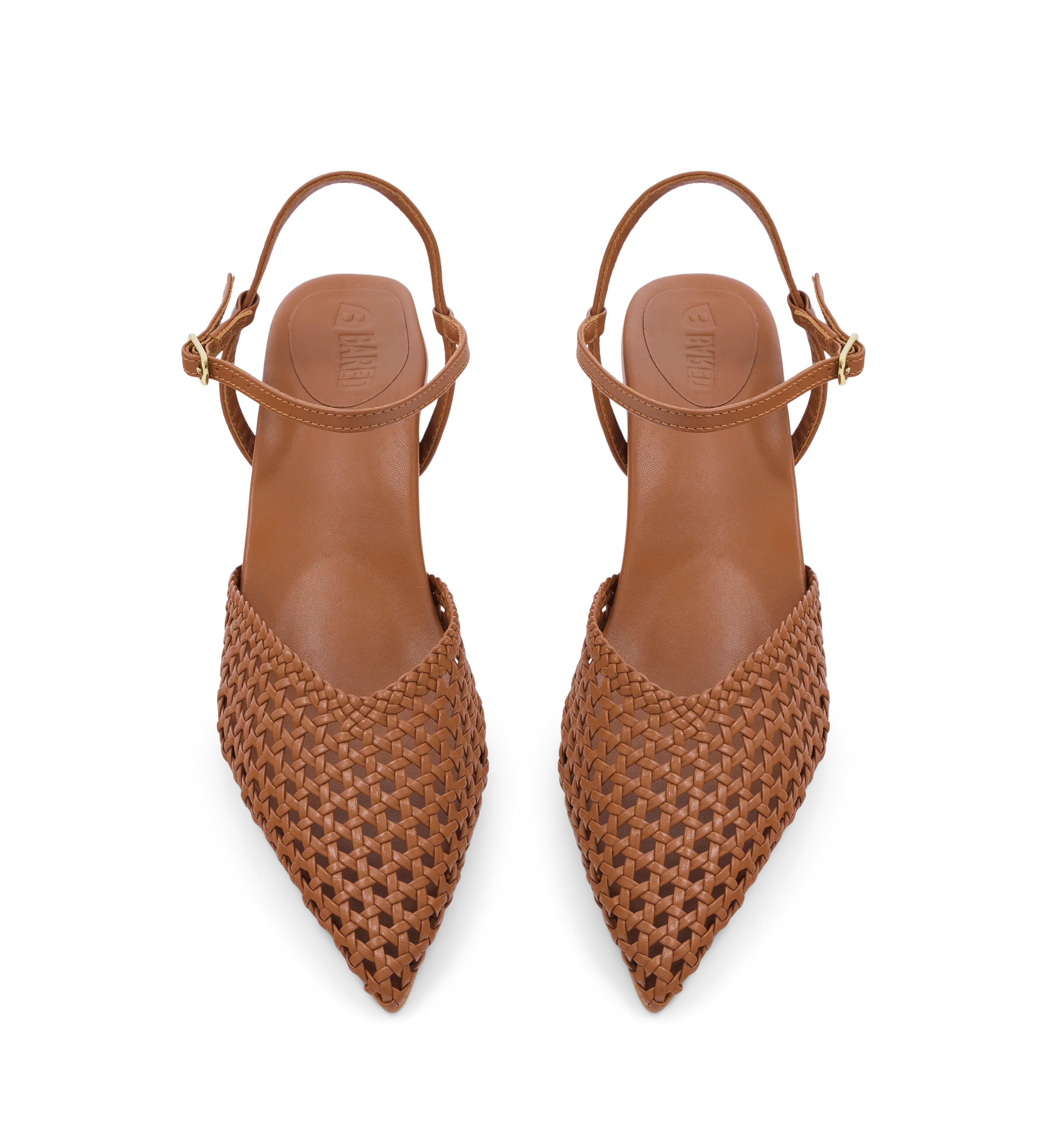 Attila Walnut Tan Leather Low Heels