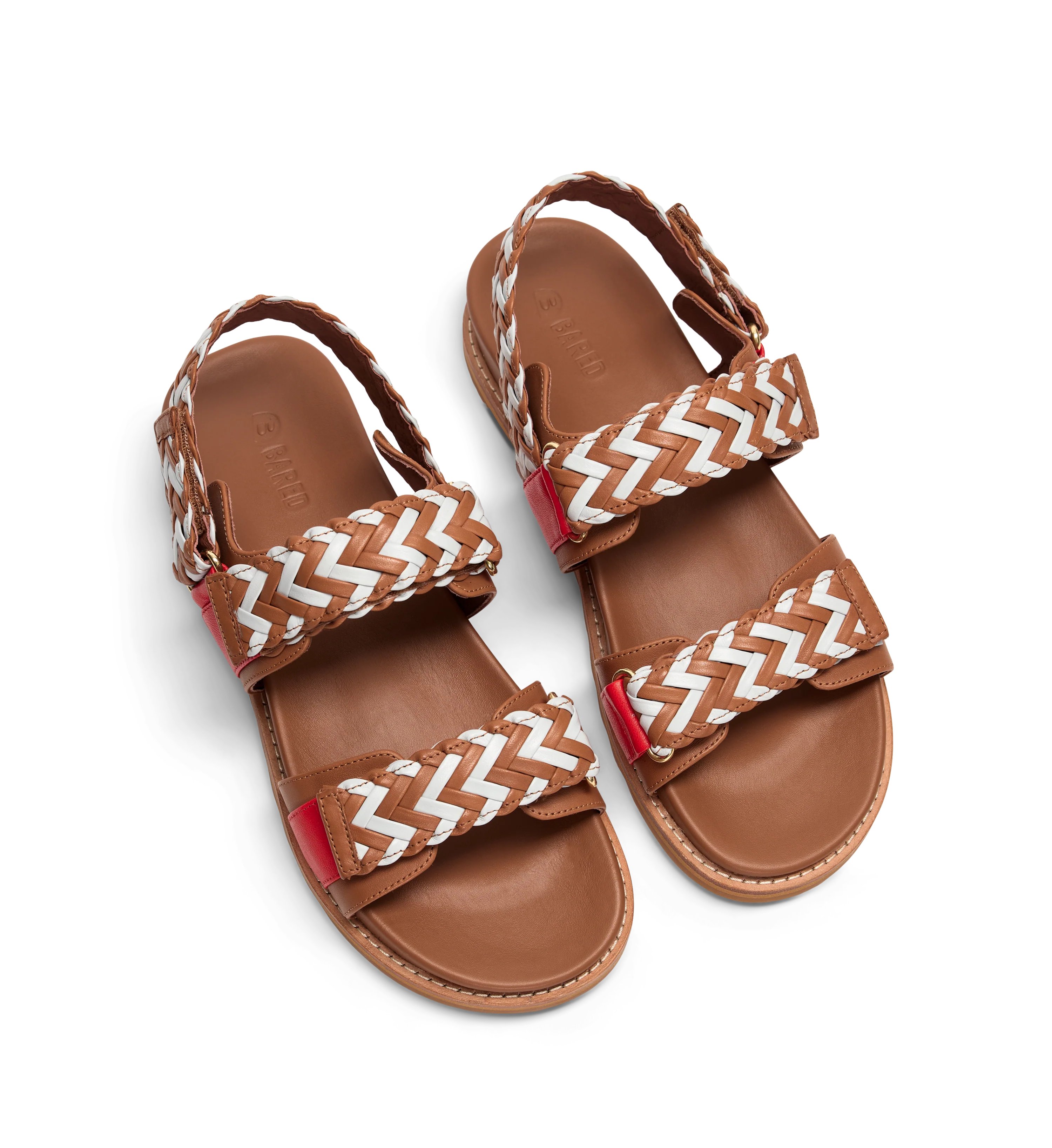 Cygnet Ice Blue Mix Leather Chunky Sandals