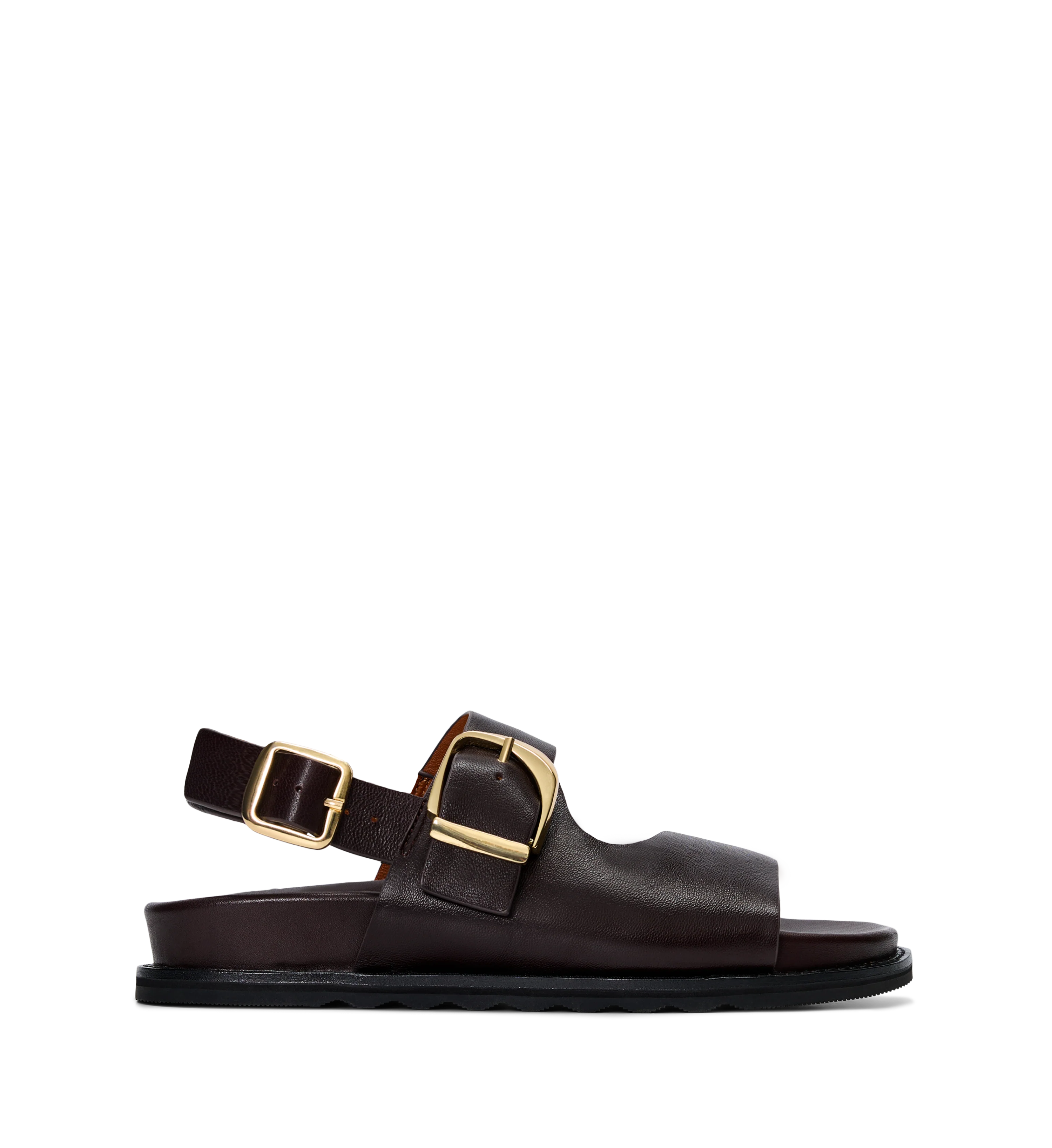 Turnstone Chocolate Brown Leather Chunky Sandals