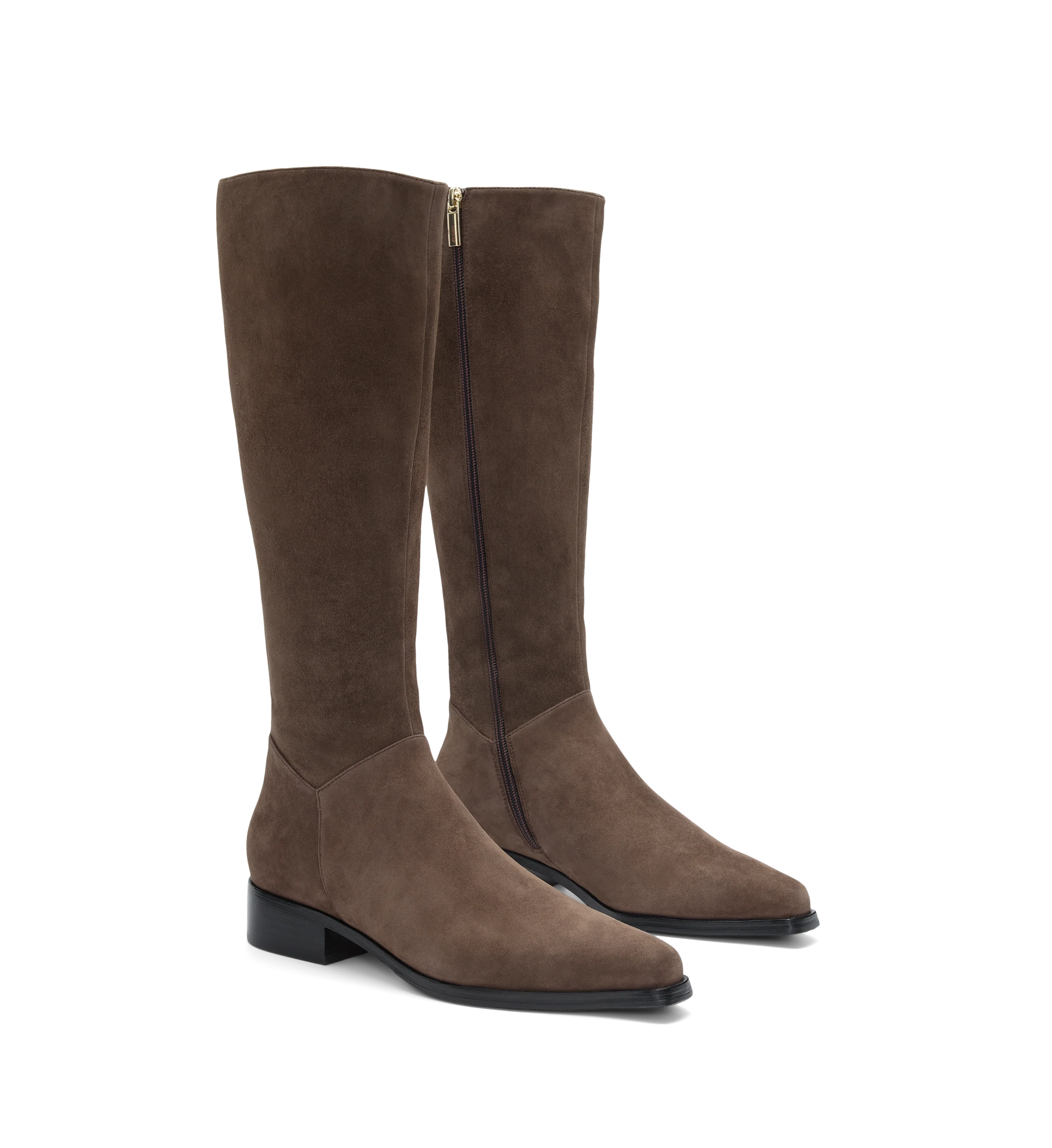 Sitta Mocha Brown Suede Knee High Boots
