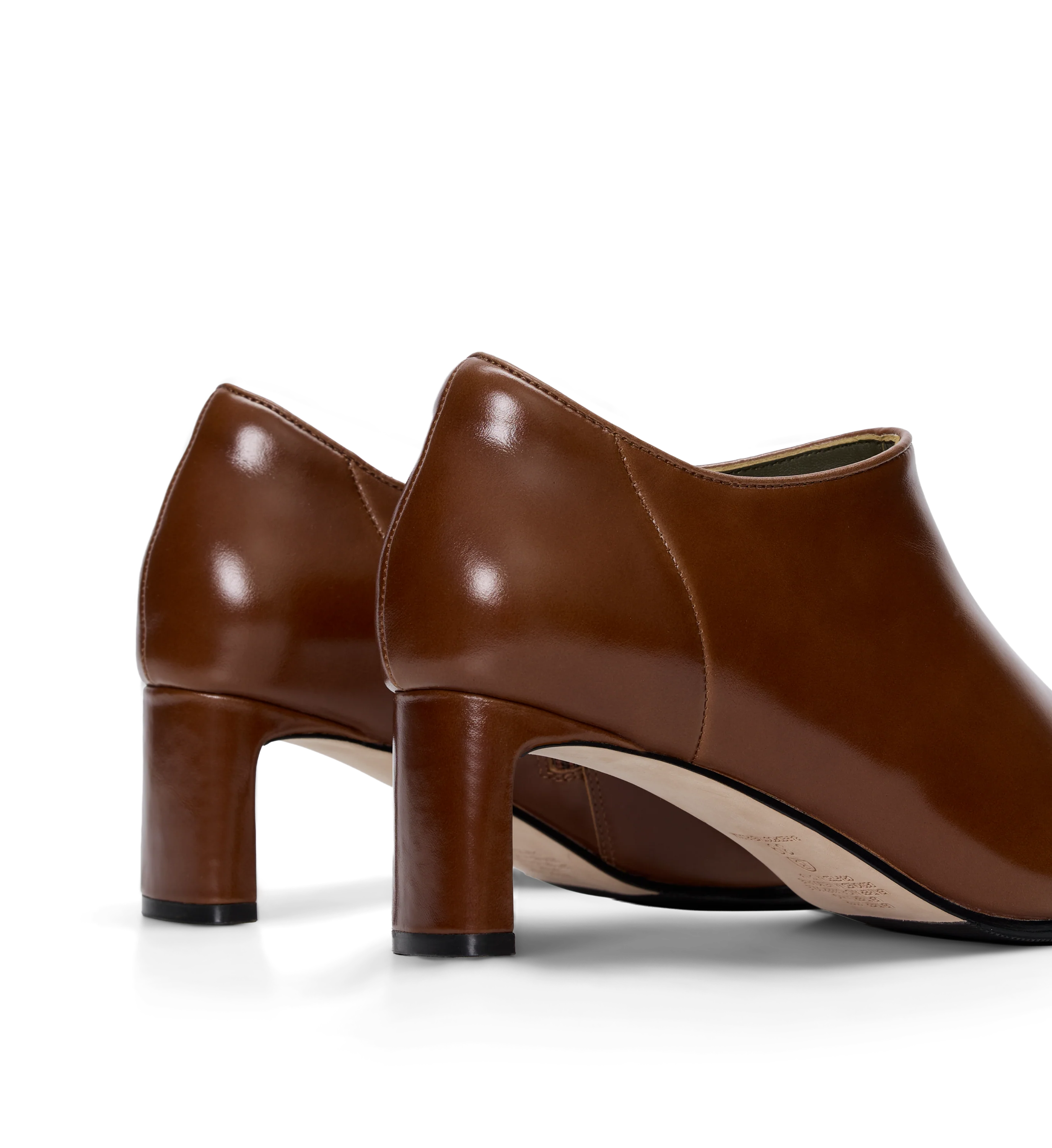 Habia Golden Tan Leather Heeled Boots