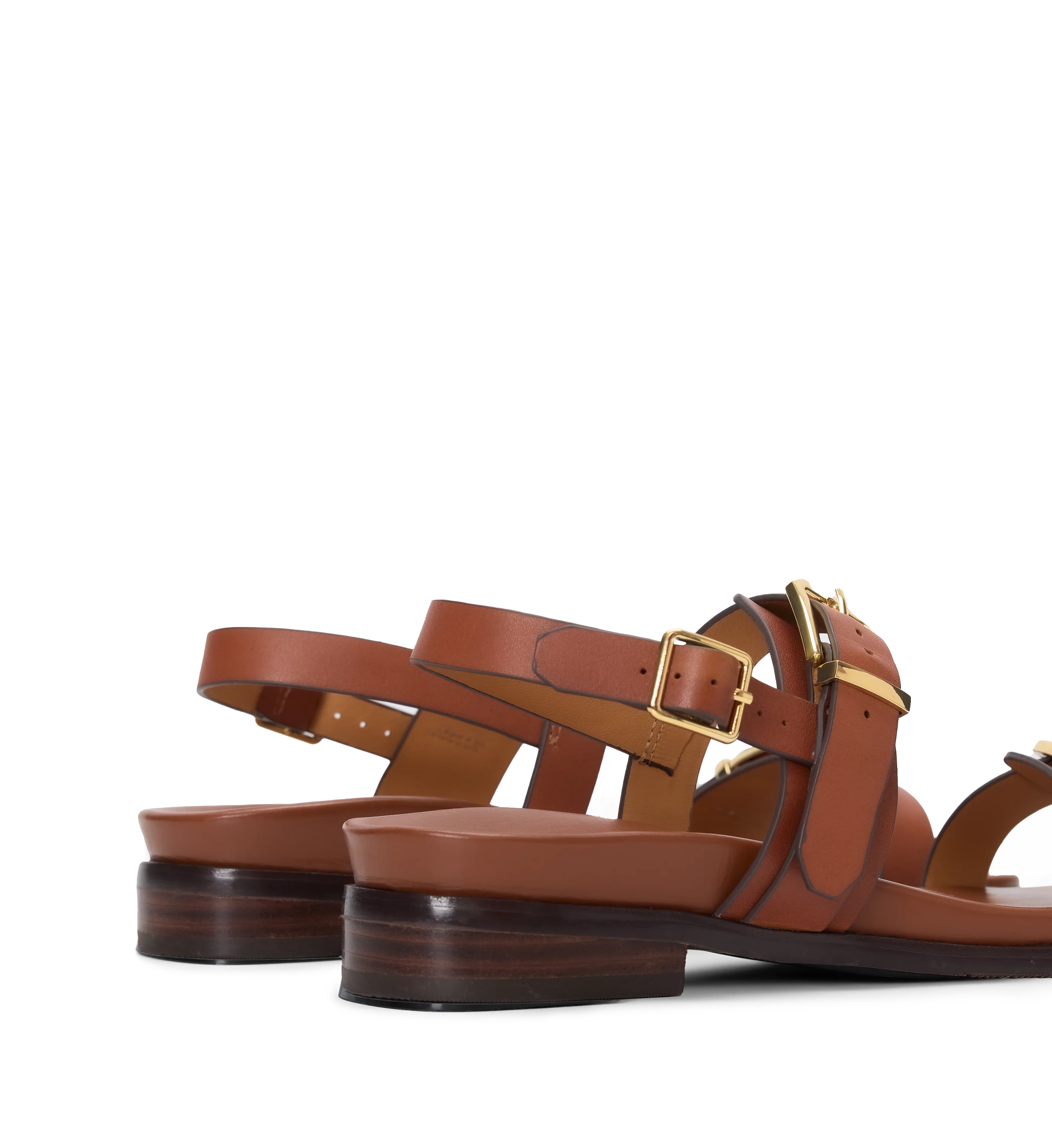 Brubru Tan Leather Sandals