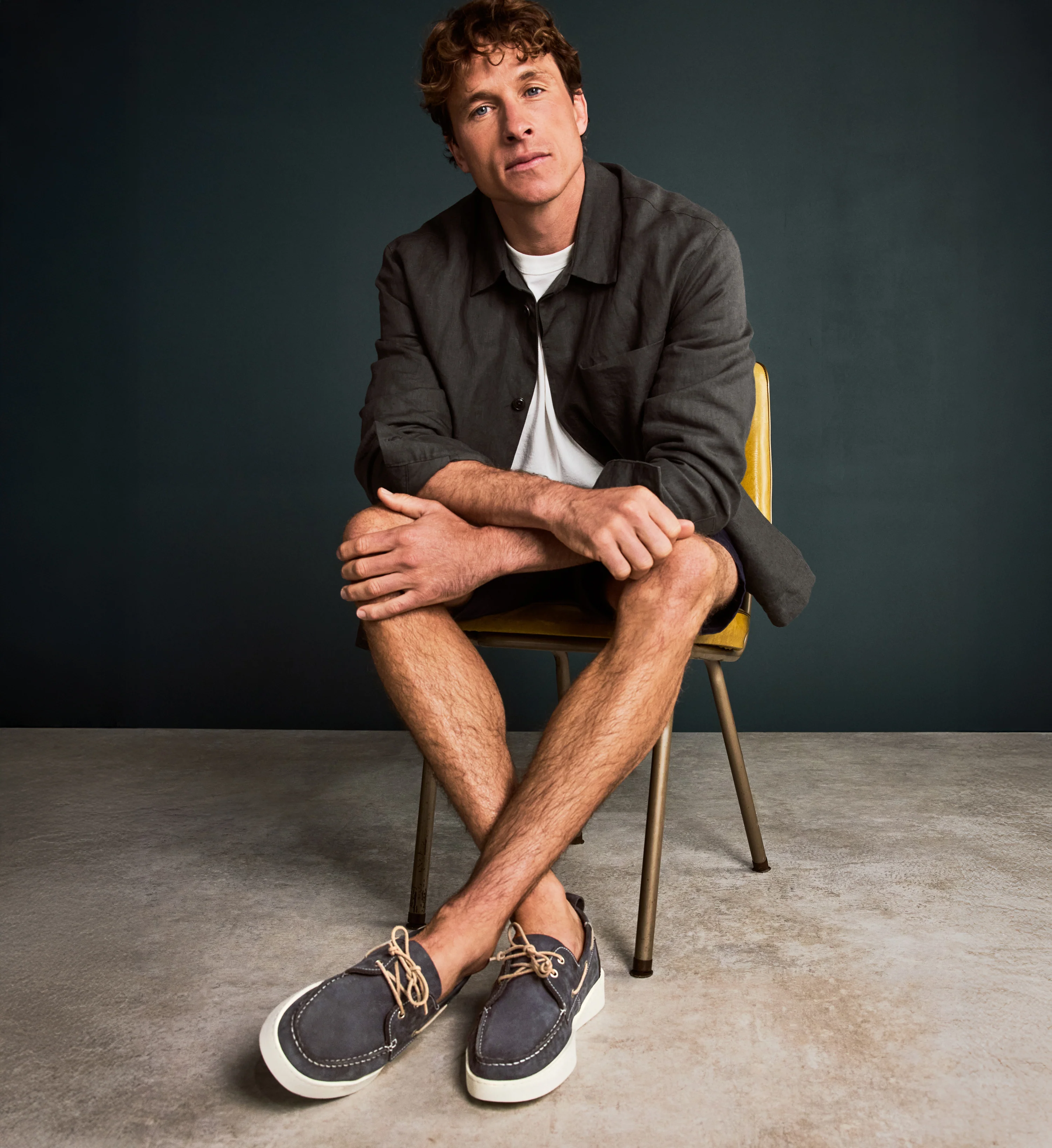 Silicon Dusty Blue Nubuck Men's Casual Shoes