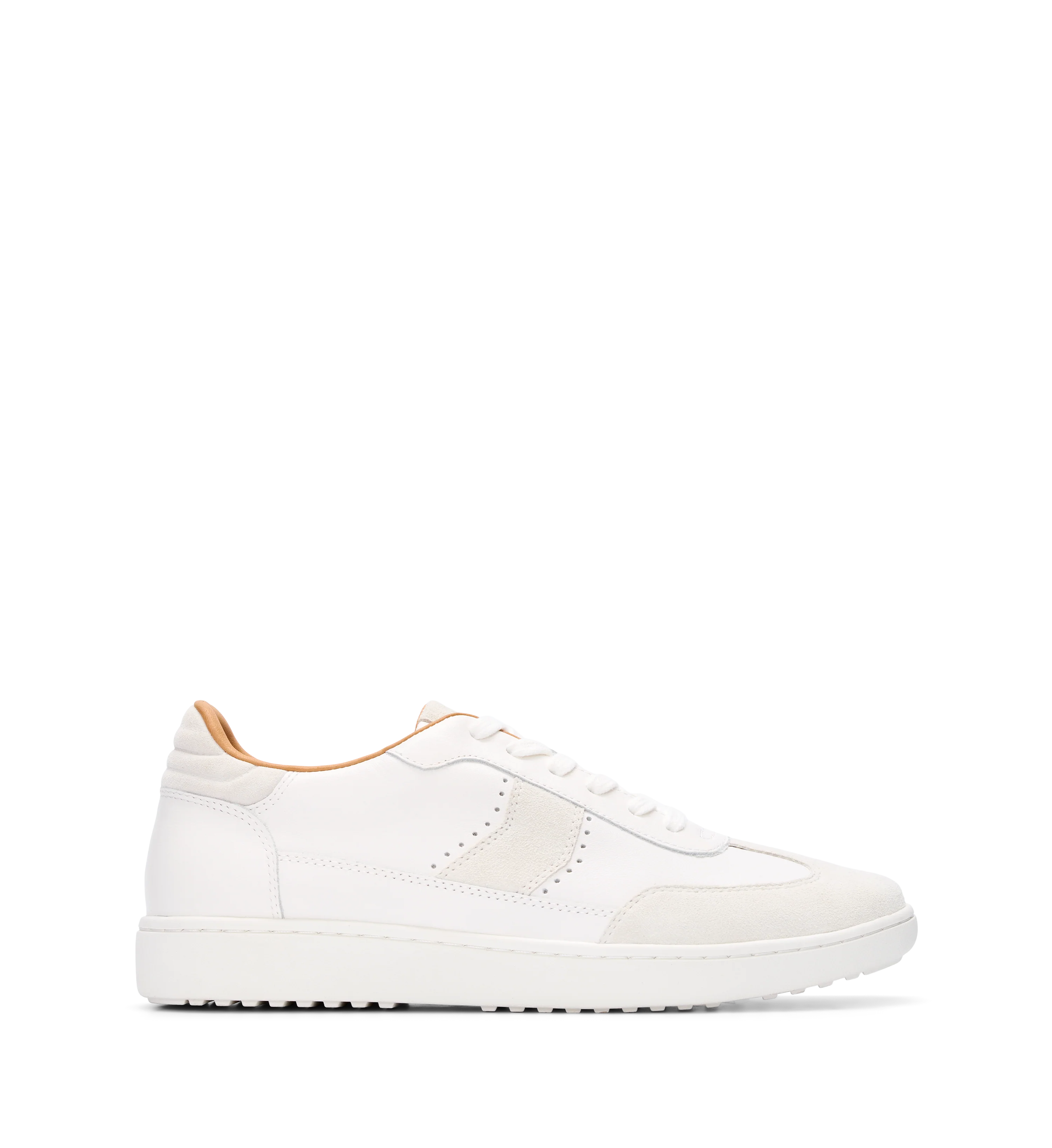 Amakihi White Leather & Suede Mix Sneakers
