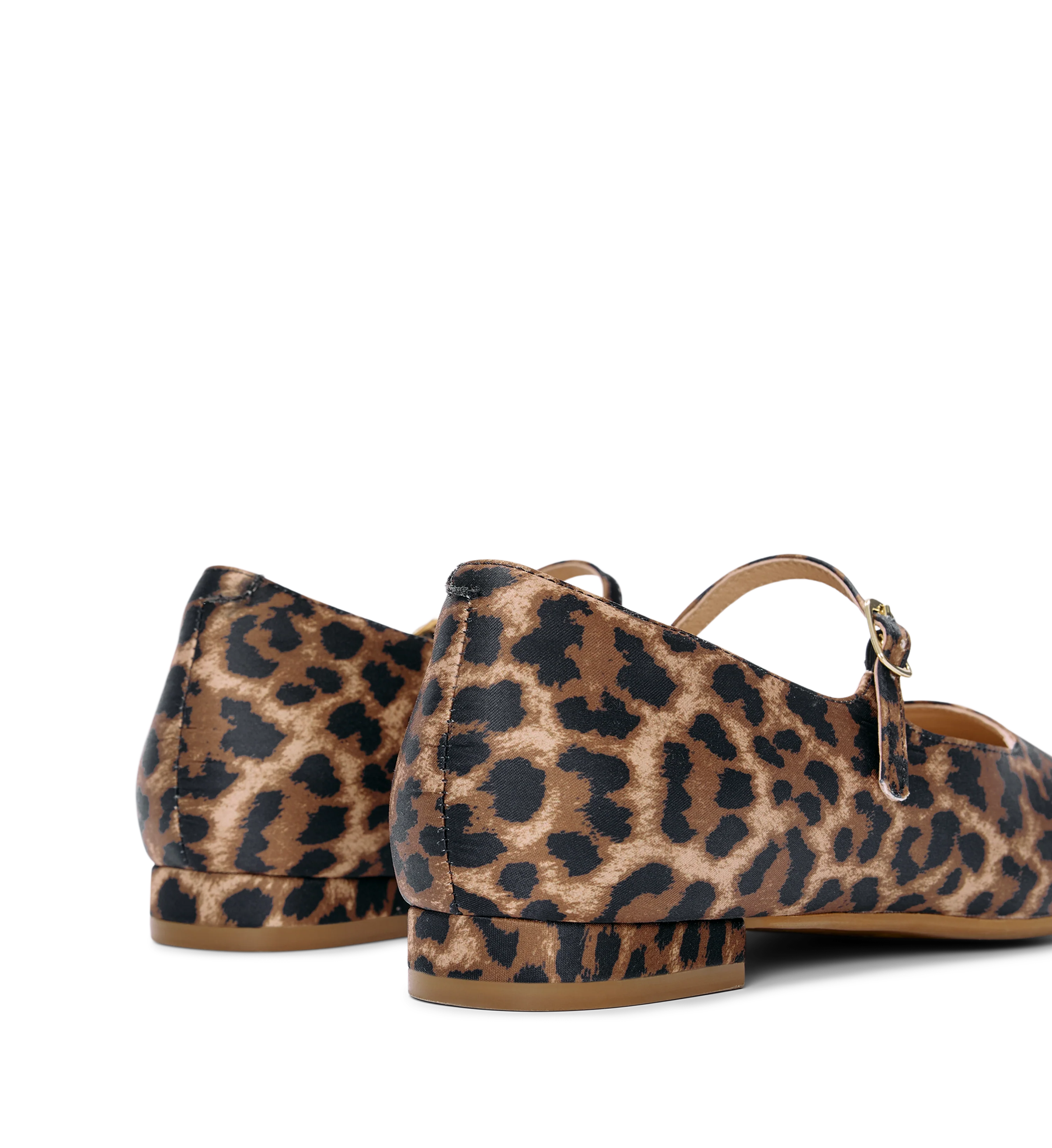 Palmchat Leopard Print Satin Ballet Flats