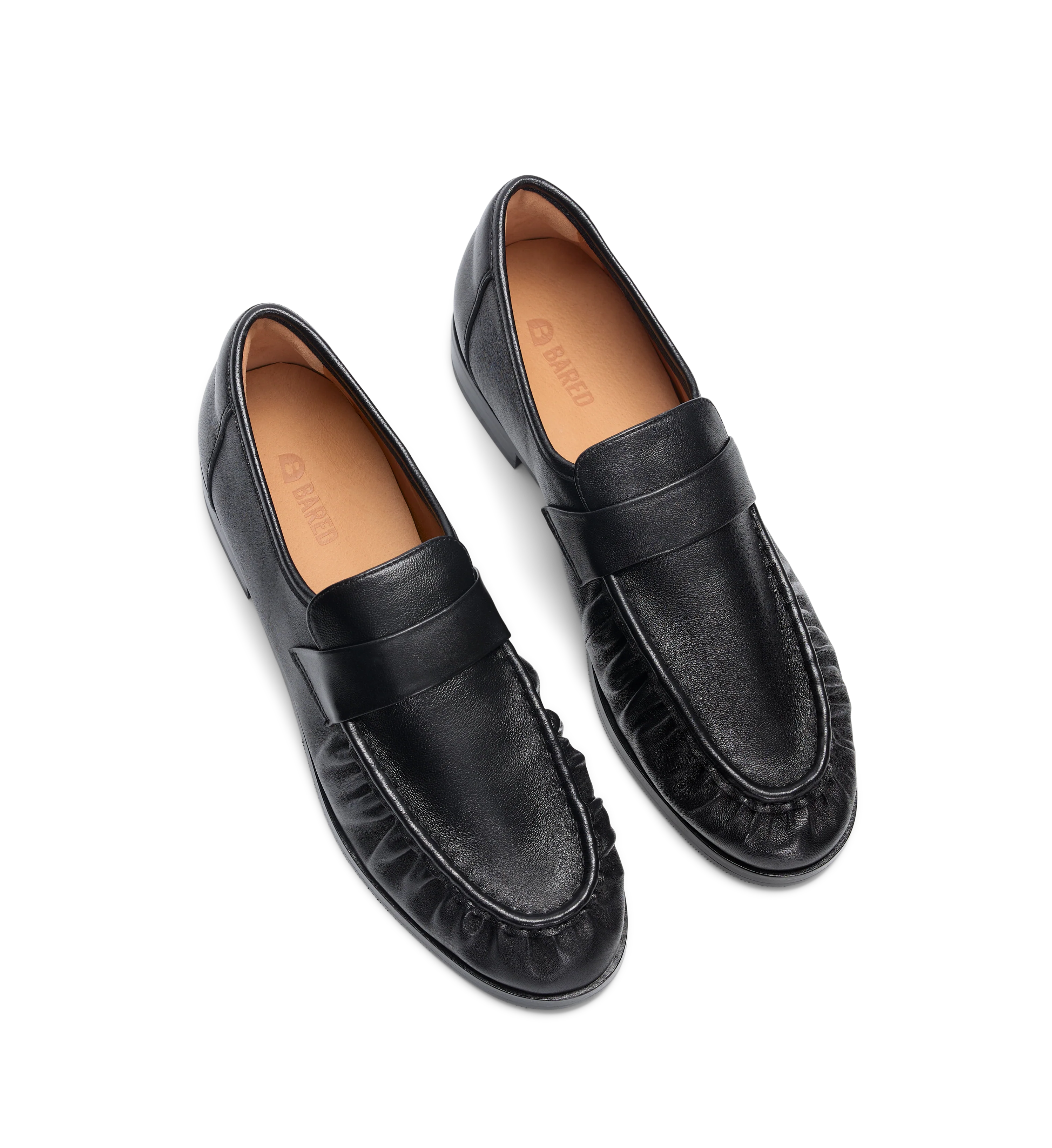 Chauna Black Leather Loafers