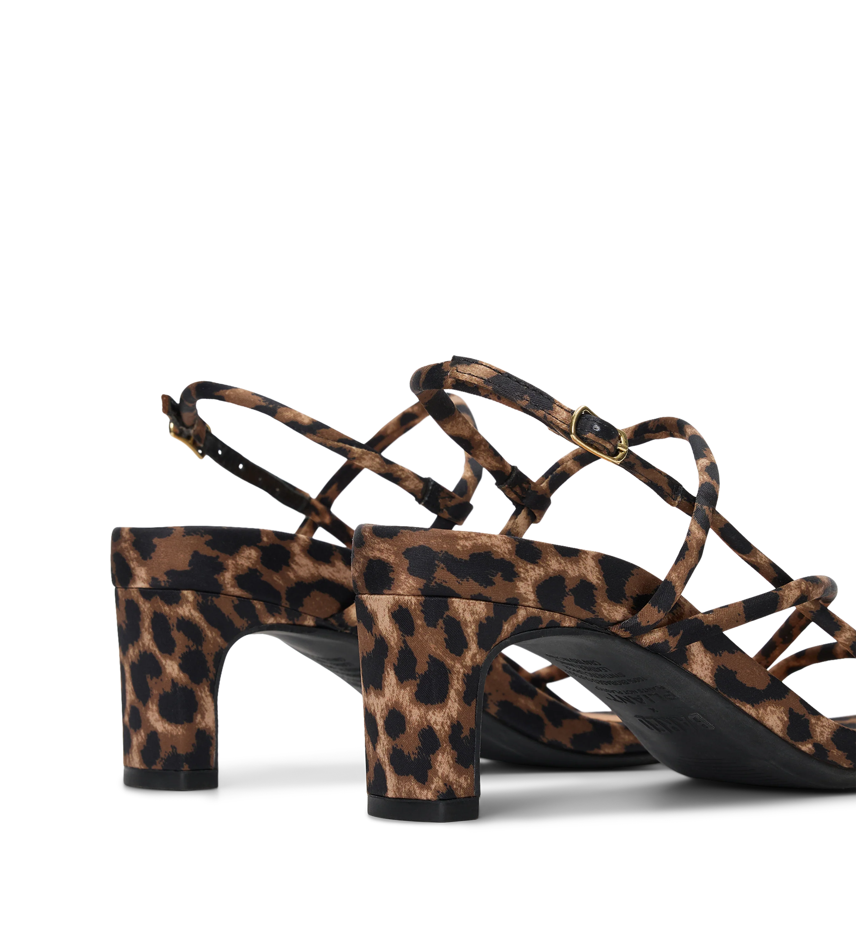 Towhee Leopard Print Satin Low Heels