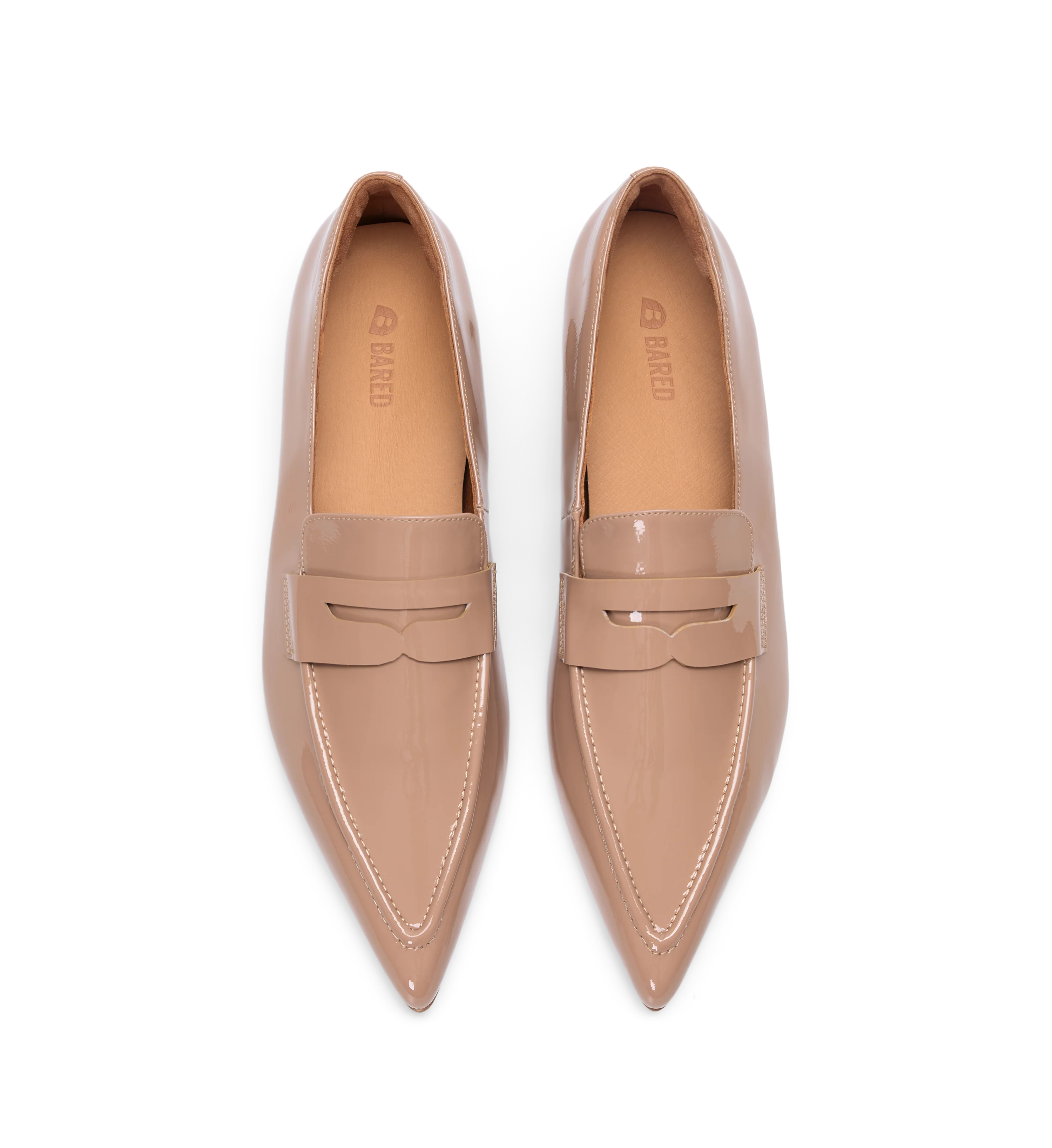 Ninox Dark Blush Patent Leather Loafers