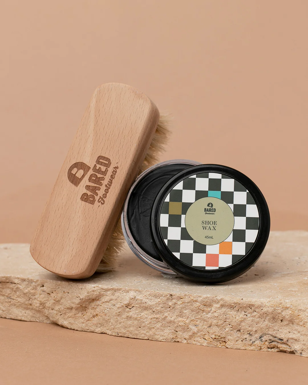 Bared Shoe Wax Black Polish