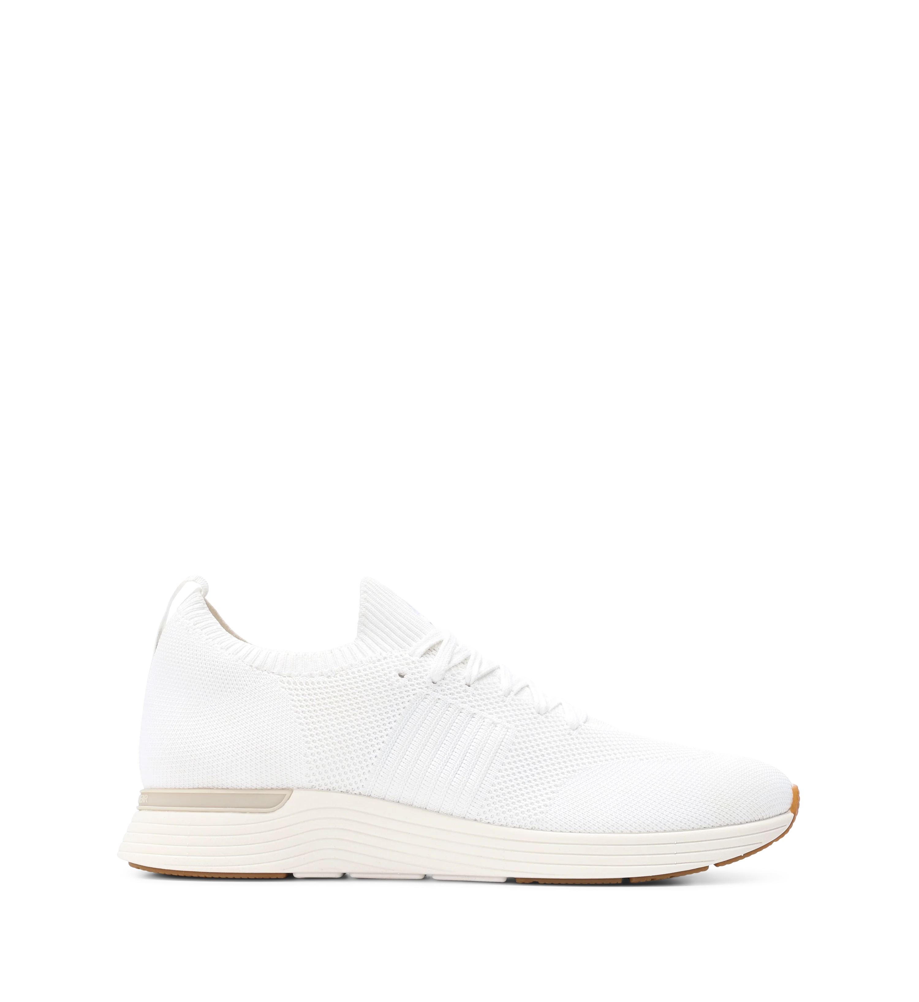 Jinzo White Knit Sneakers
