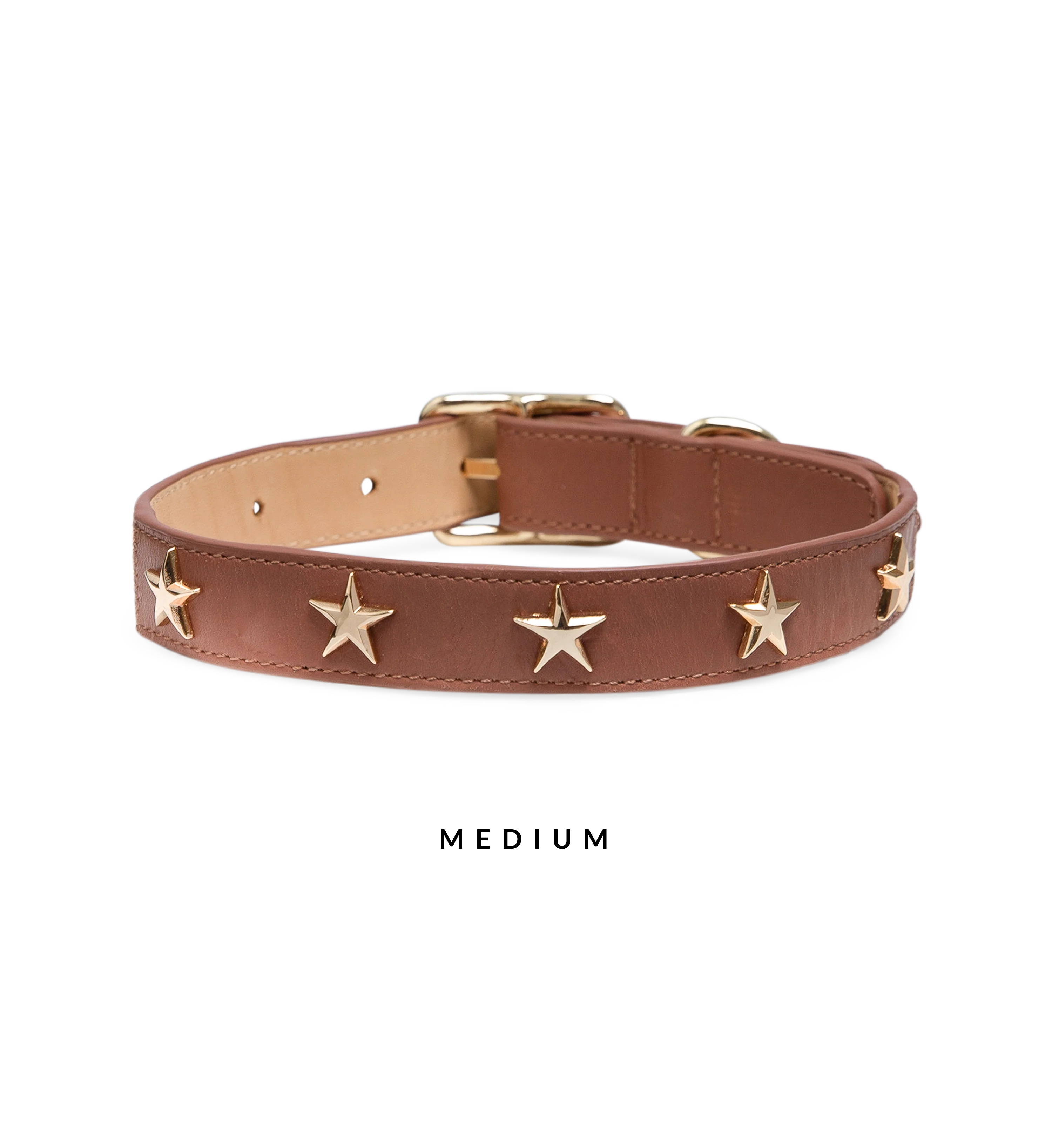 Dog Collar Chocolate Leather