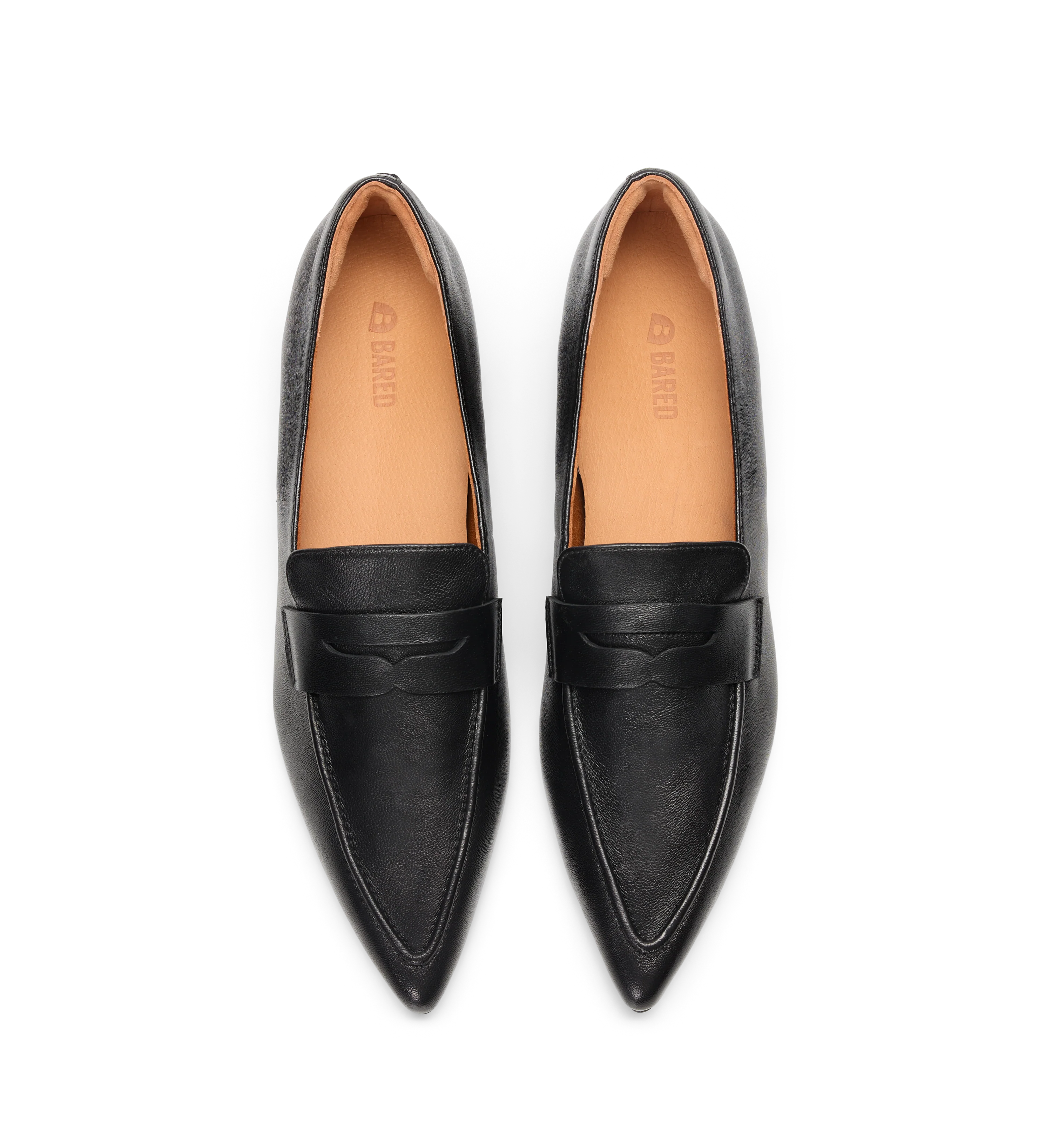 Ninox Black Leather Loafers