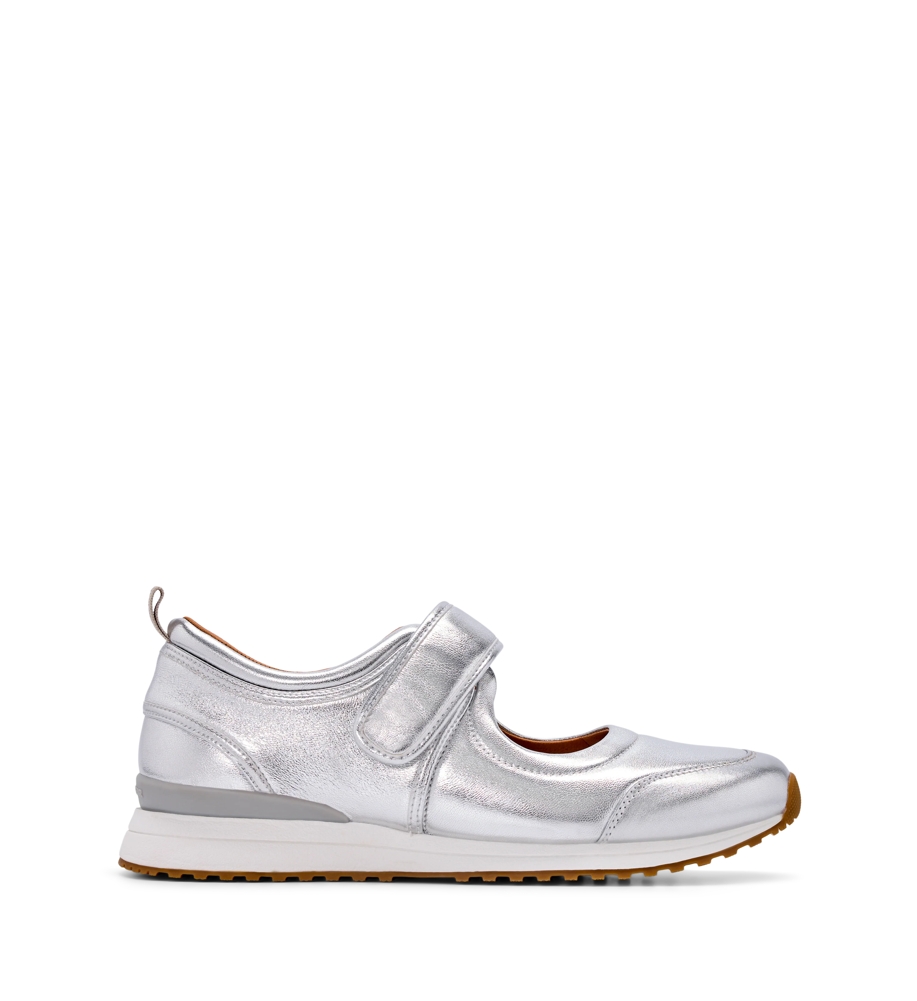 Stonechat Silver Leather Sneakers