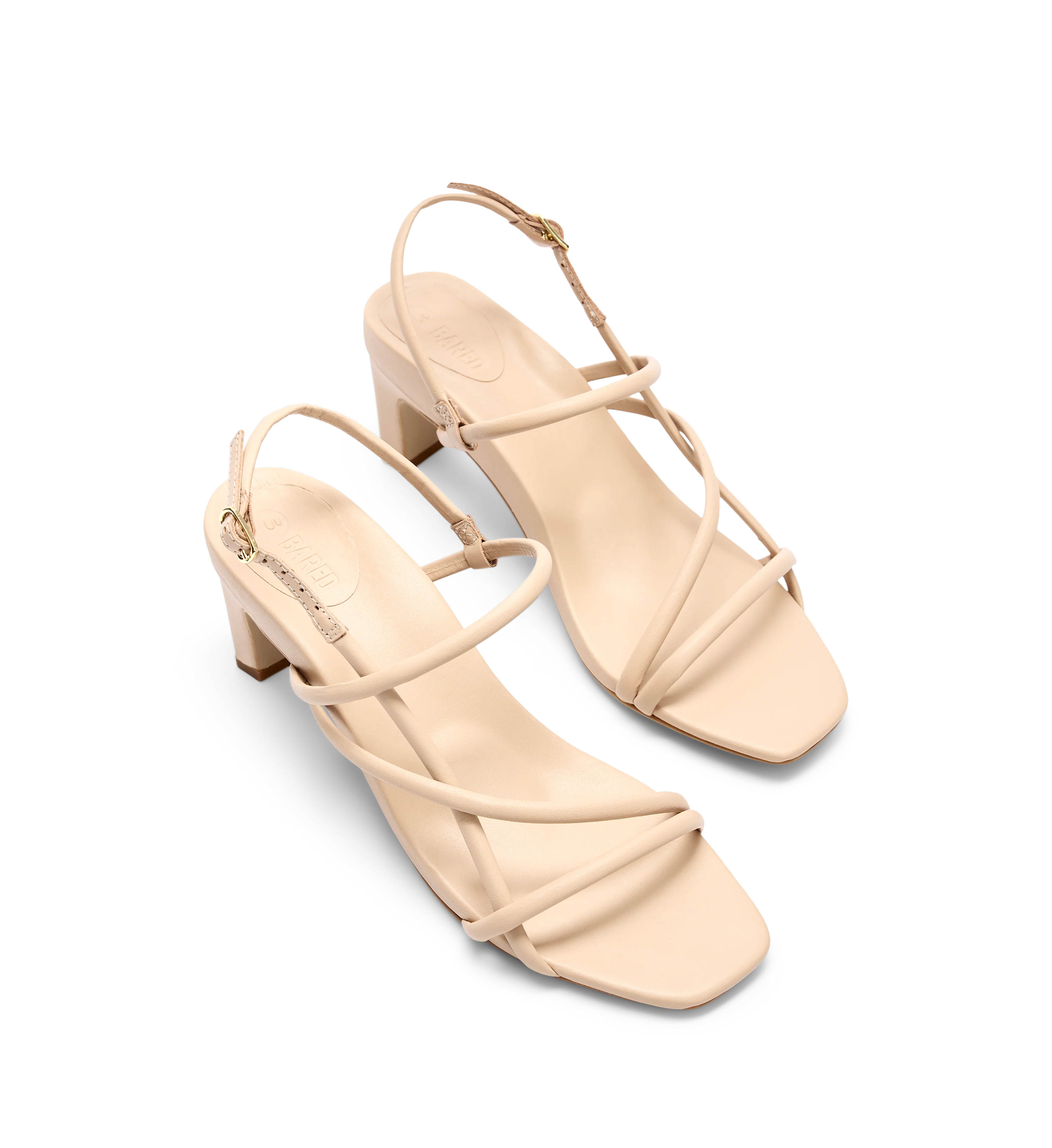 Towhee Sand Leather Low Heels