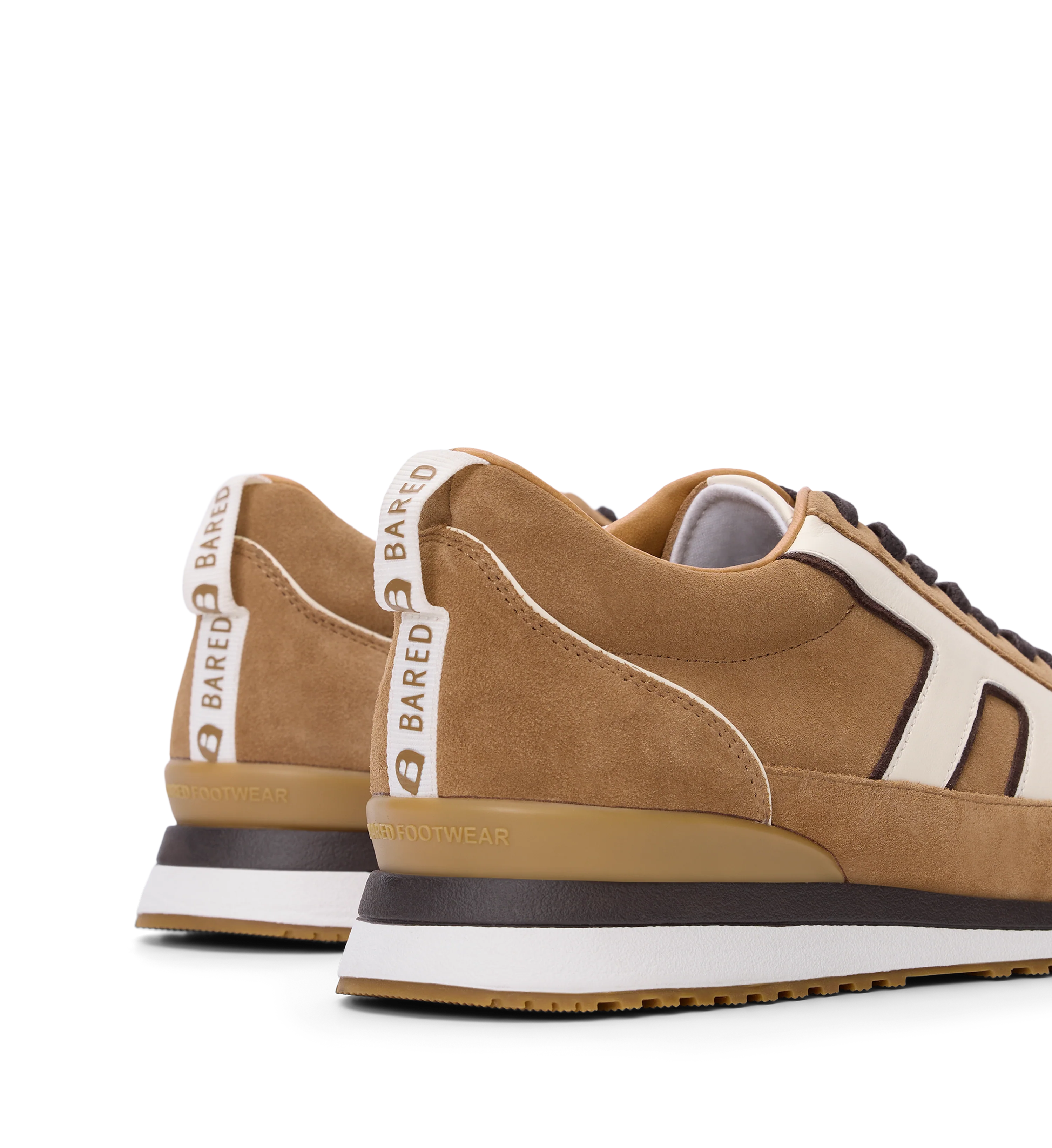 Stork Tan Suede & Leather Sneakers