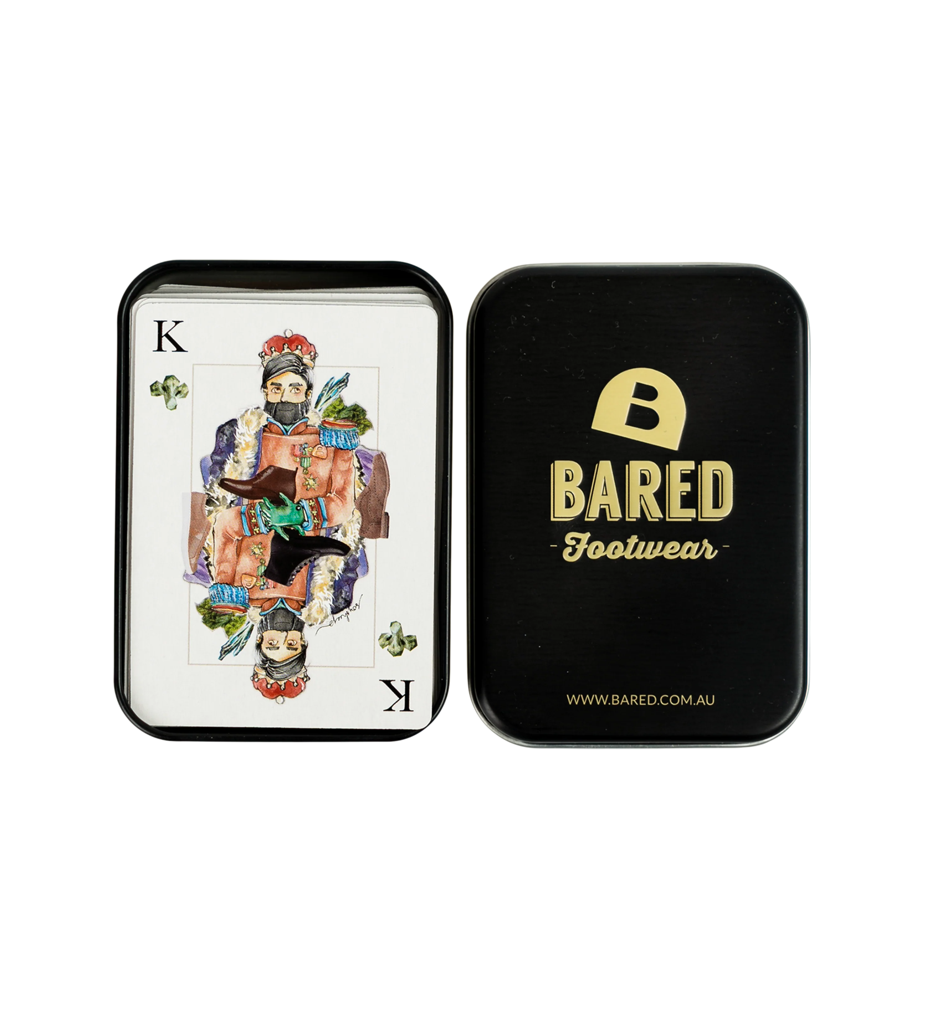 Bared Playing Cards Black & White Games