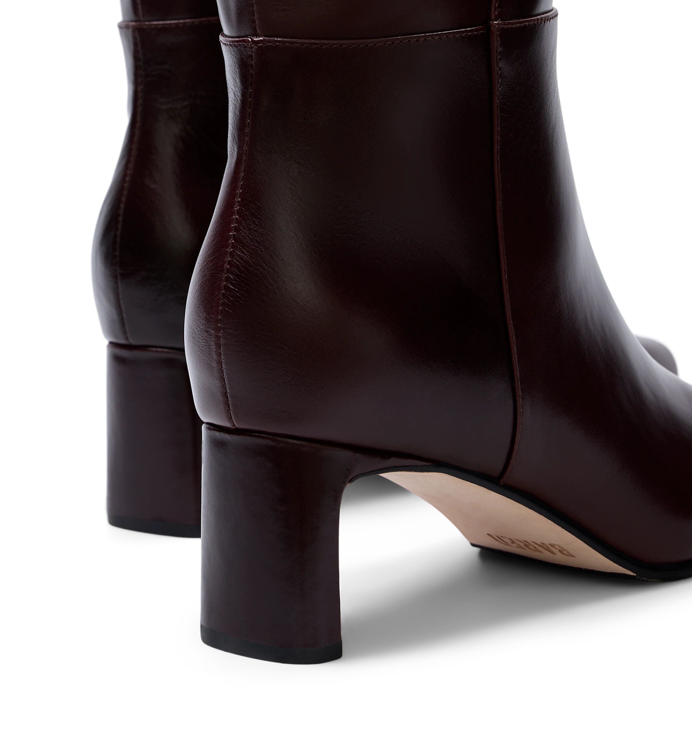 Cacique Mahogany Brown Boxed Leather Knee High Boots