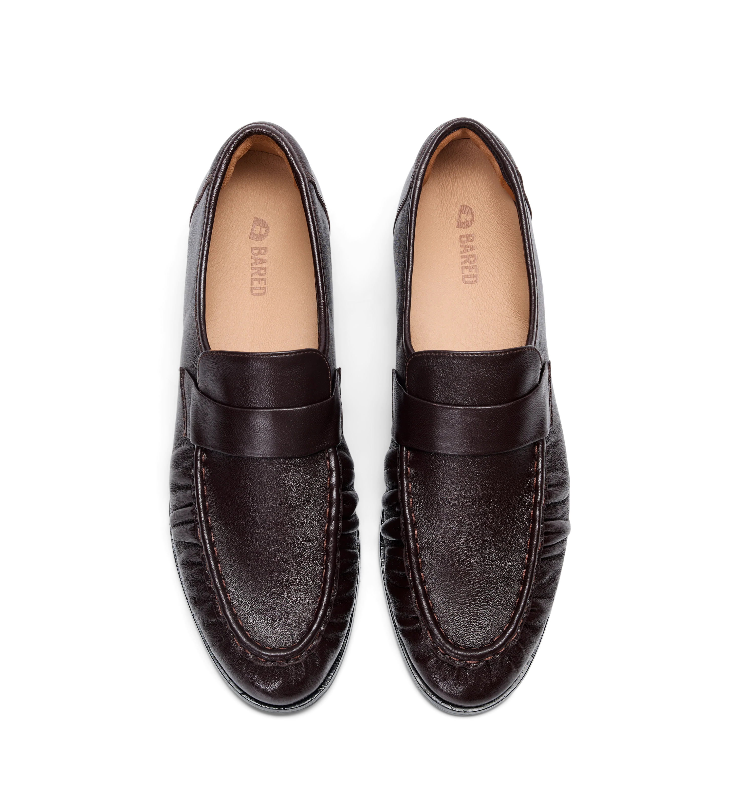Chauna Chocolate Brown Leather Loafers