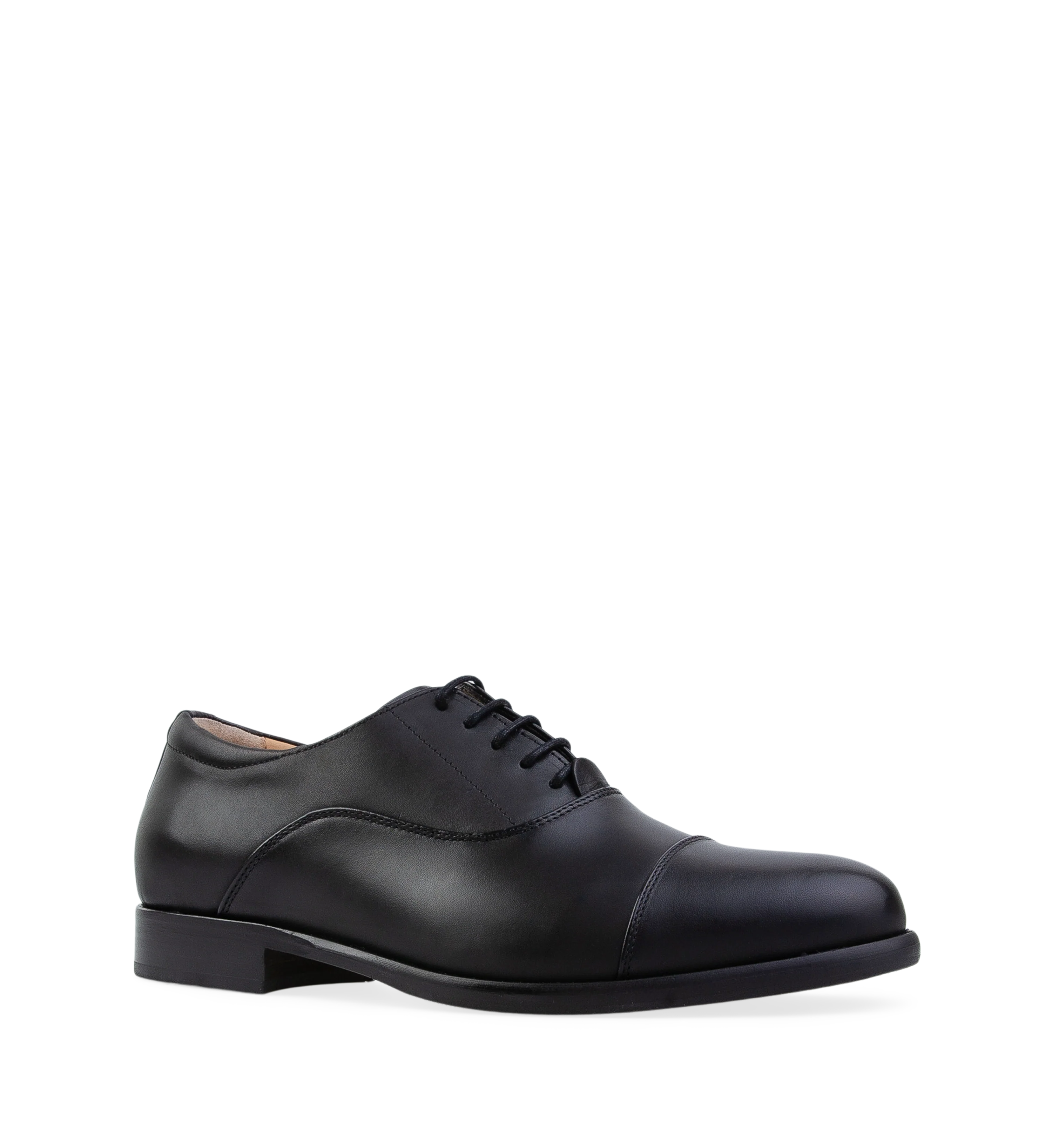 Francium Black Leather Lace Up Dress Shoes