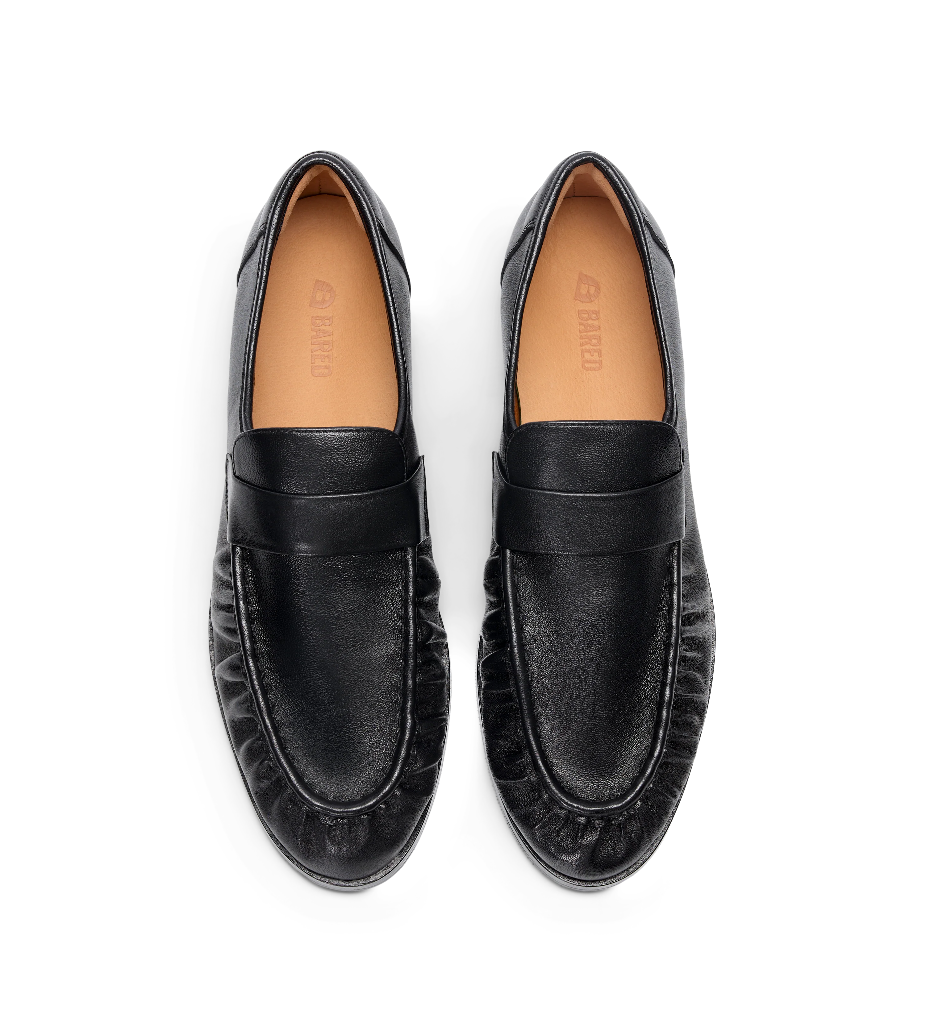 Chauna Black Leather Loafers