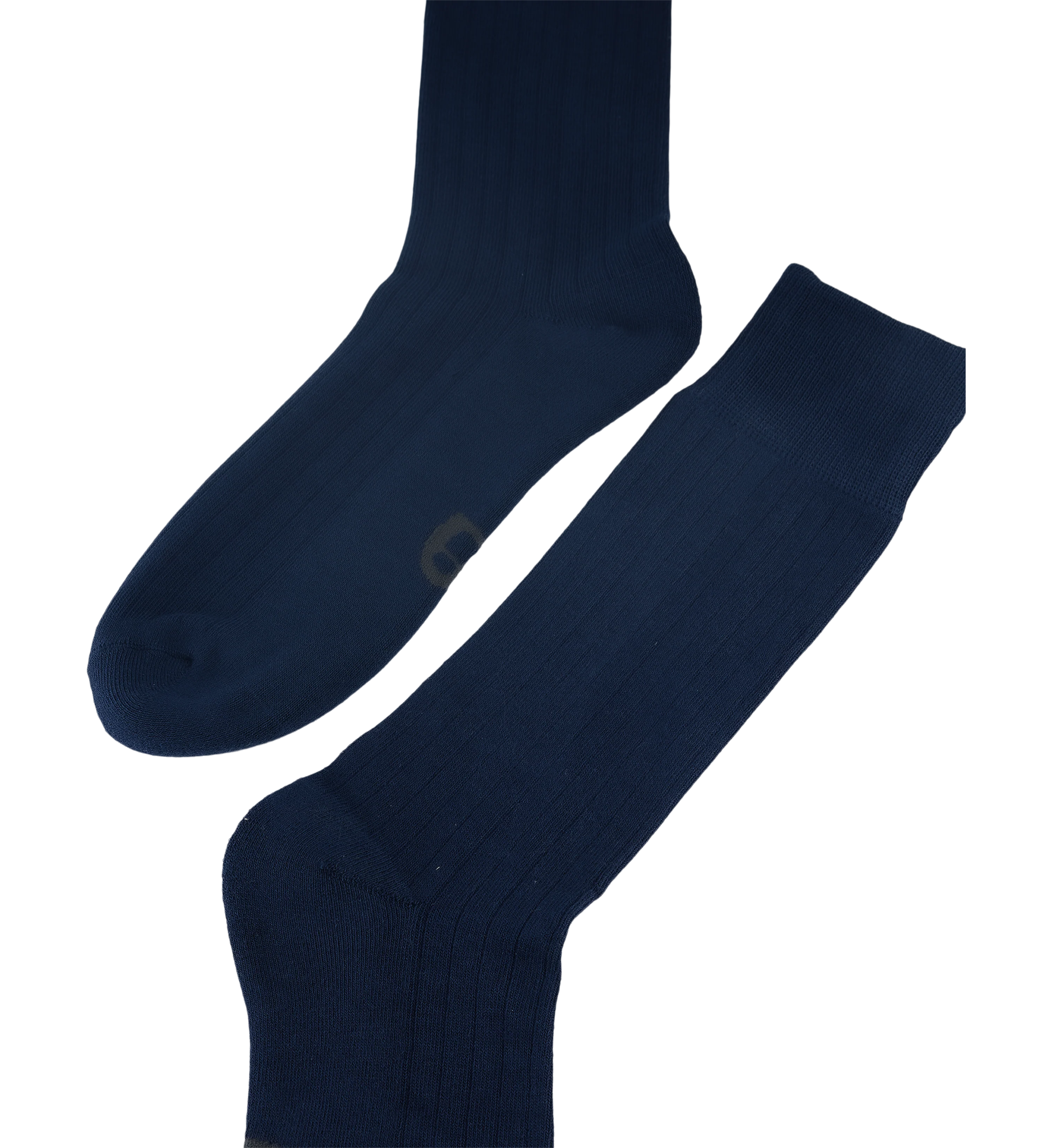 Mens Crew Socks 2pk Navy Cotton Blend