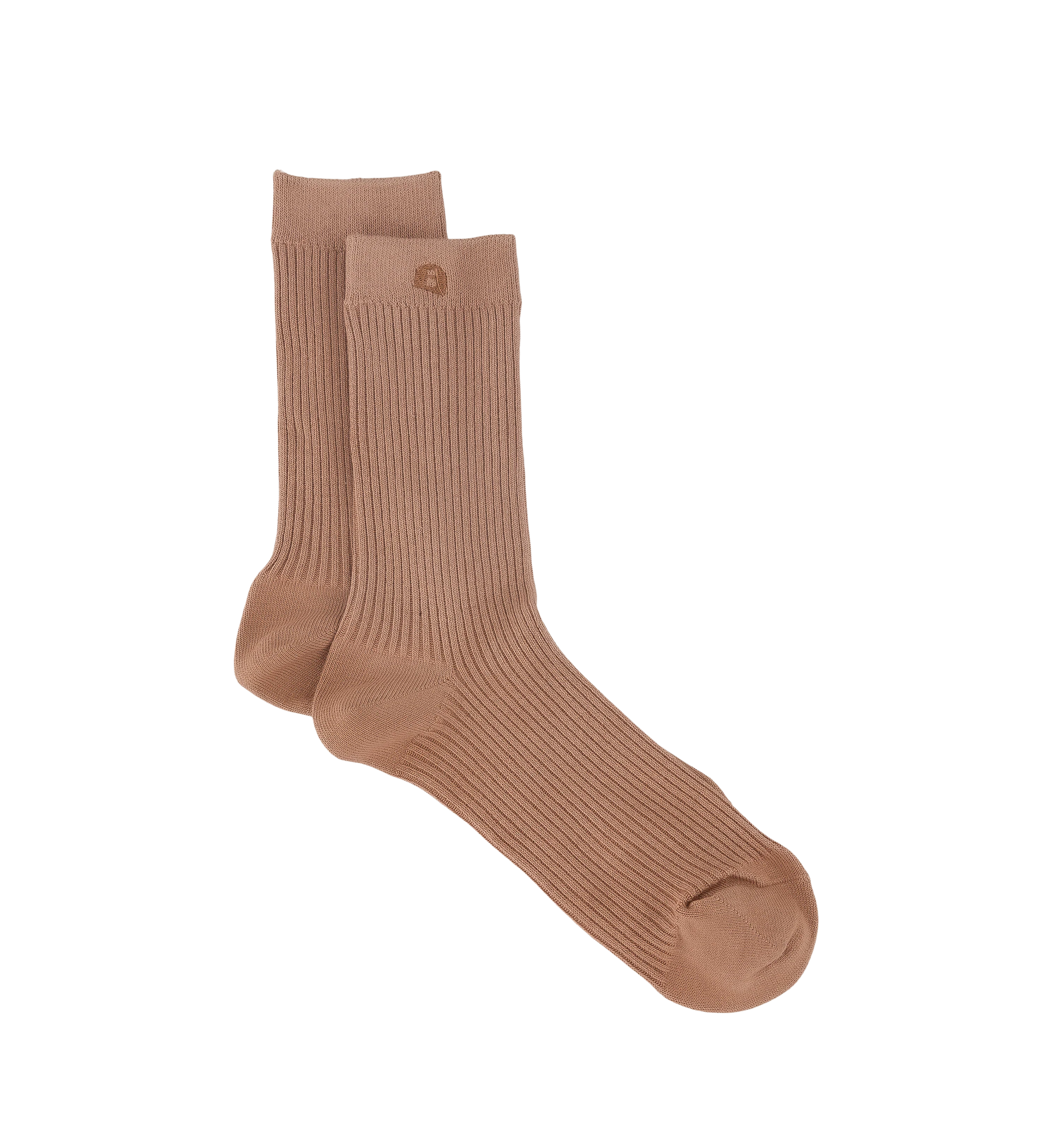 Womens Crew Socks 2pk Terracotta Cotton Blend