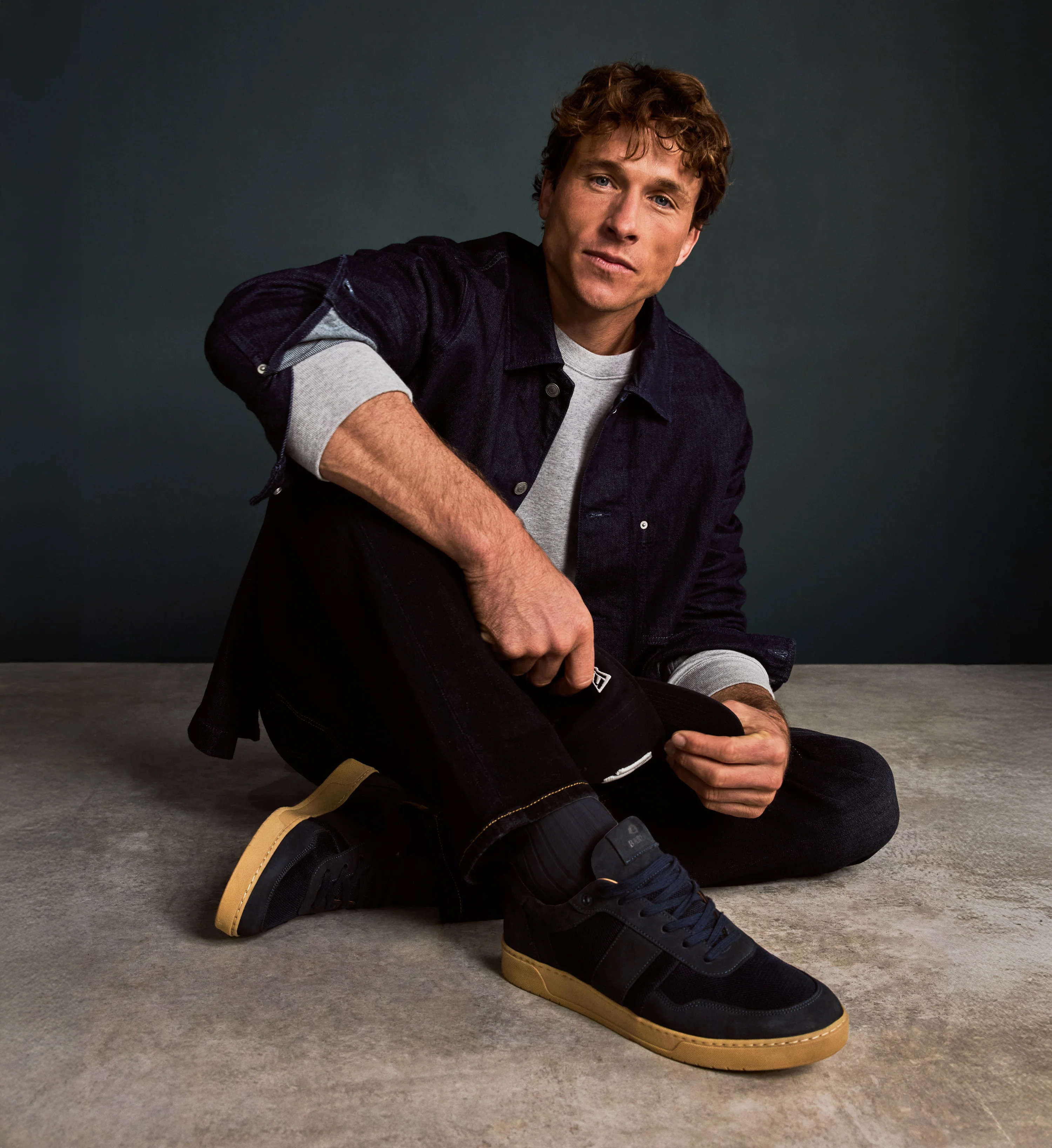 Caesium Navy Nubuck & Mesh Sneakers