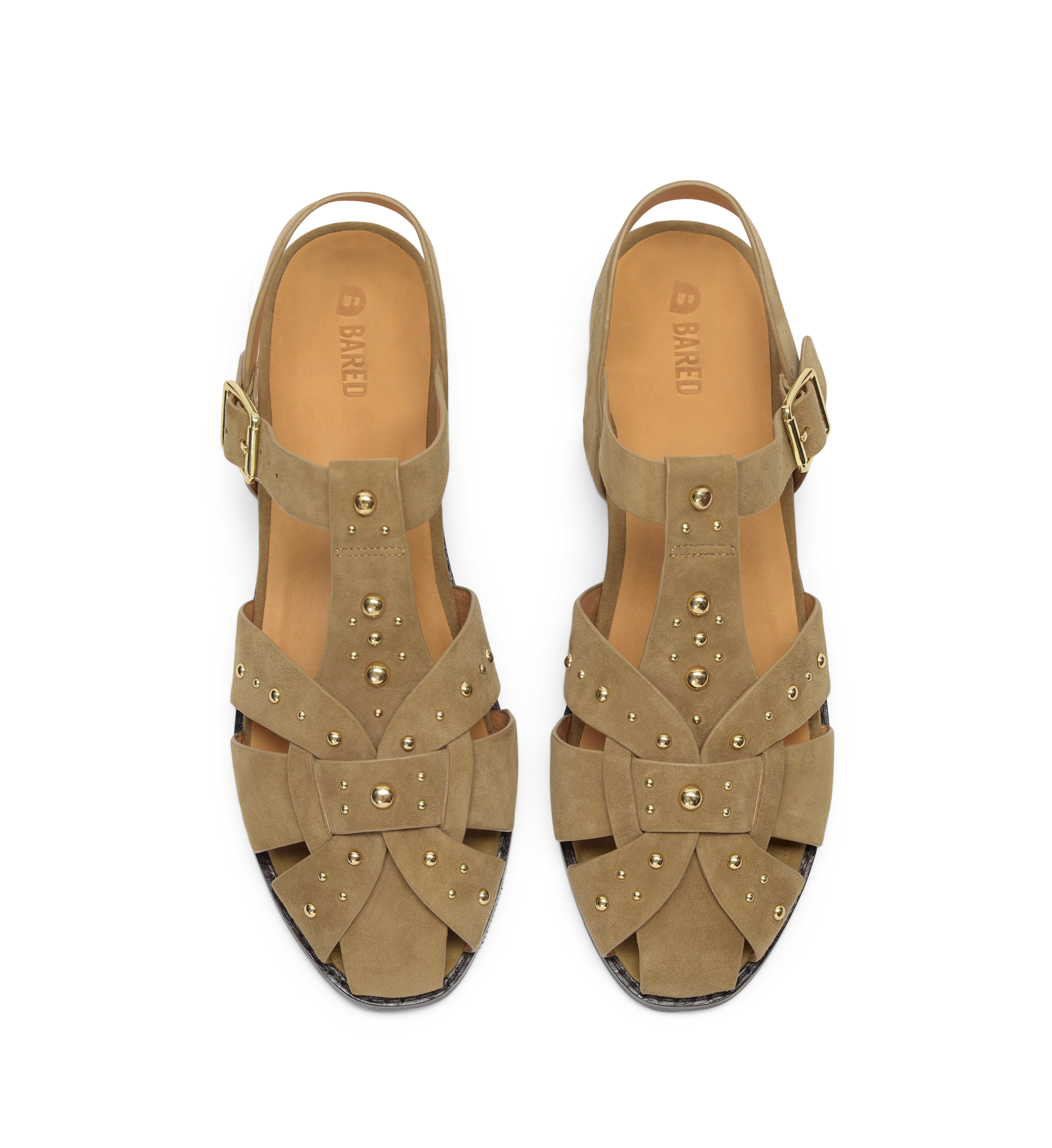 Cettia Camel Suede & Hardware Casual Flats