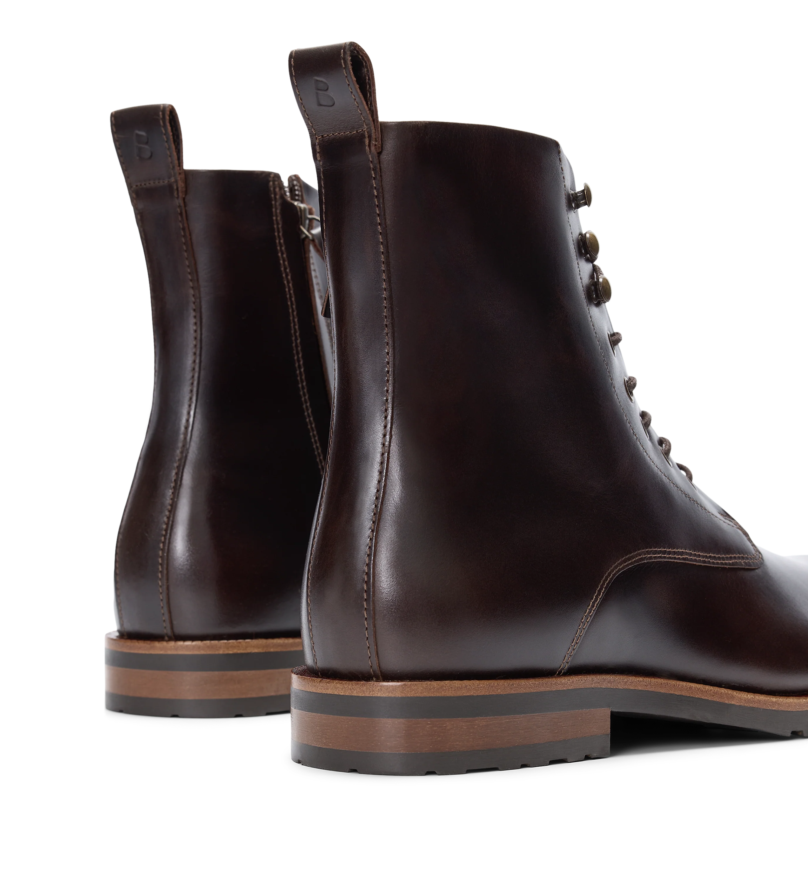 Argon Mahogany Leather Boots