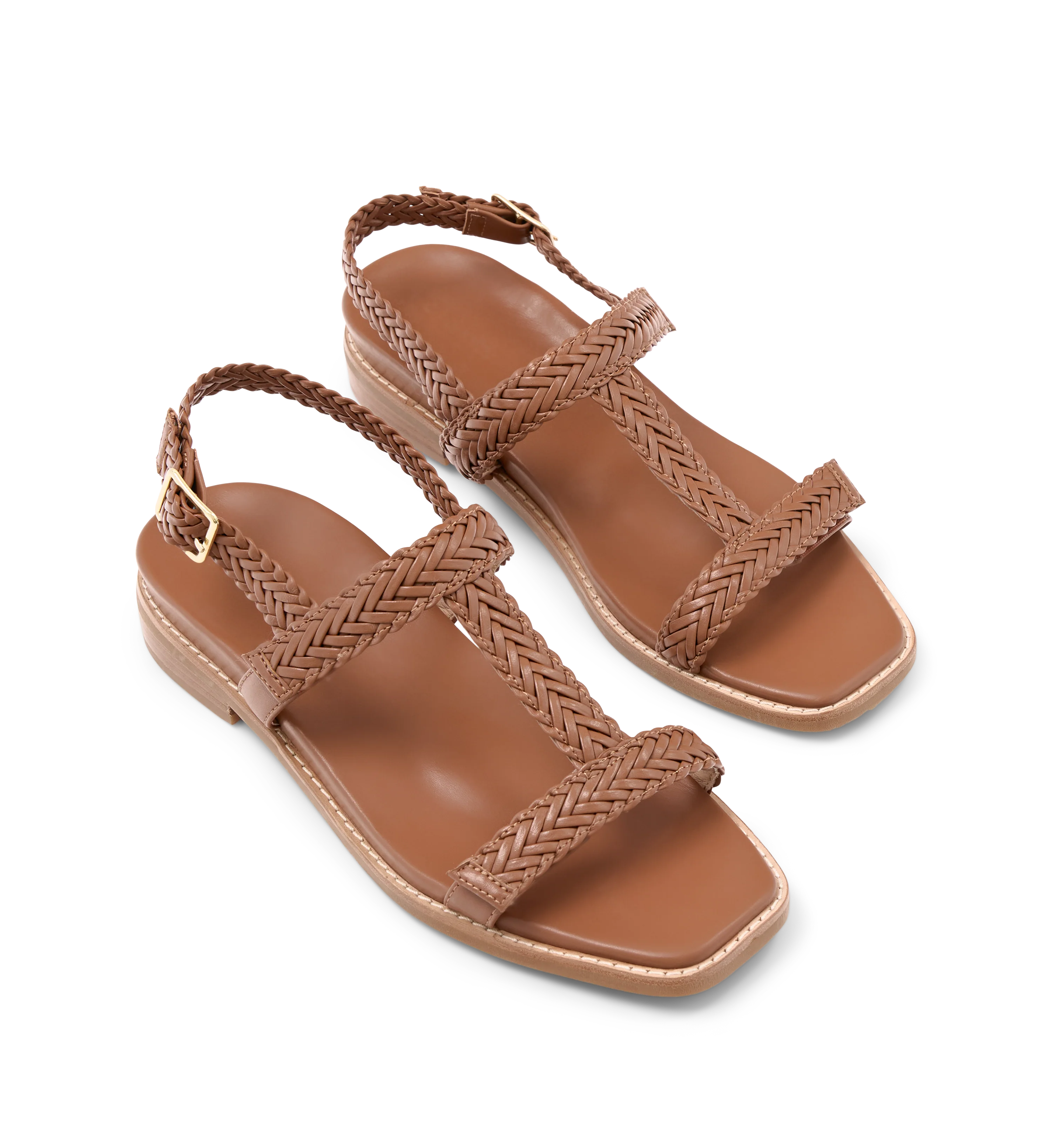 Anhinga Tan Leather Sandals