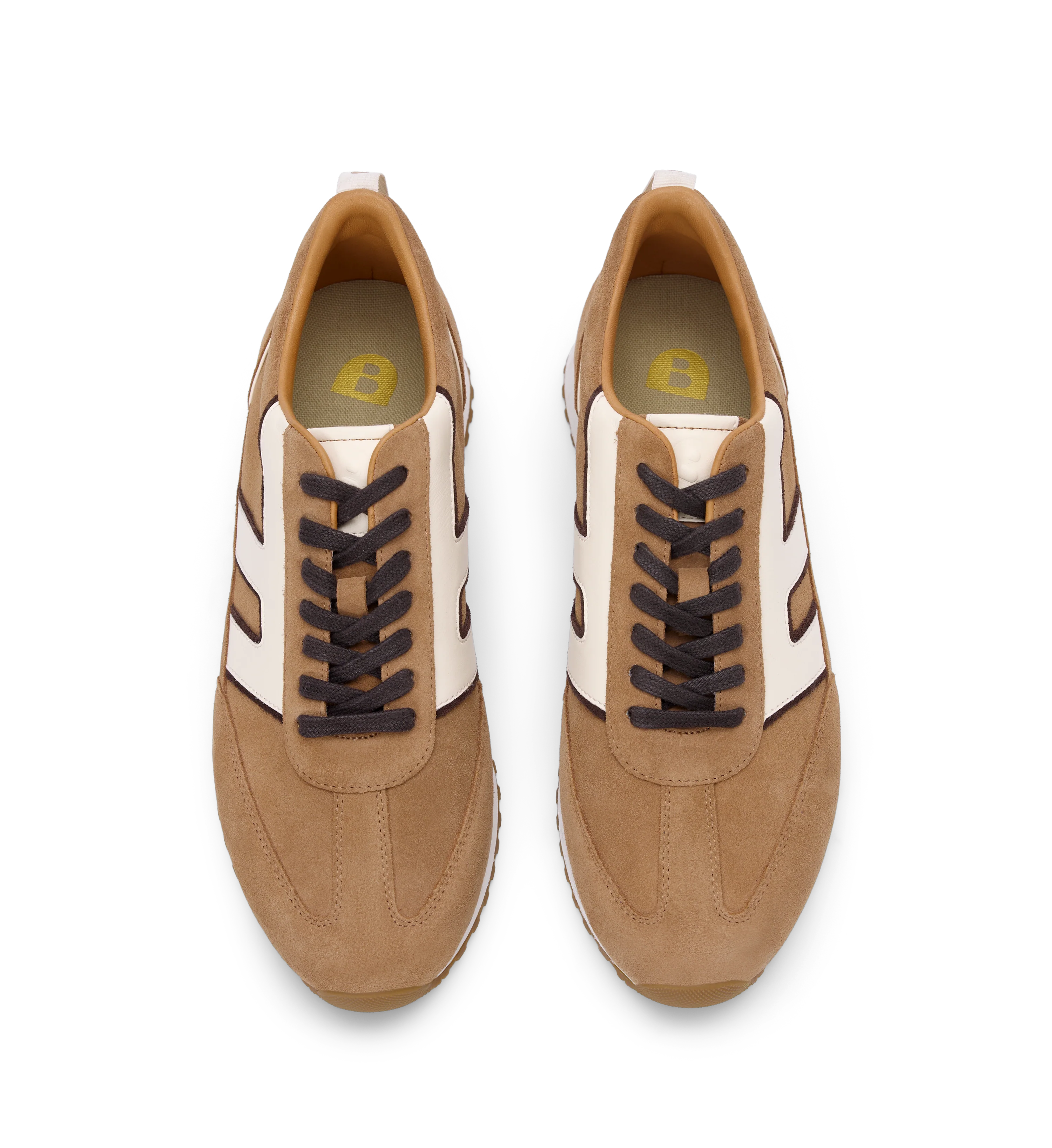 Stork Tan Suede & Leather Sneakers
