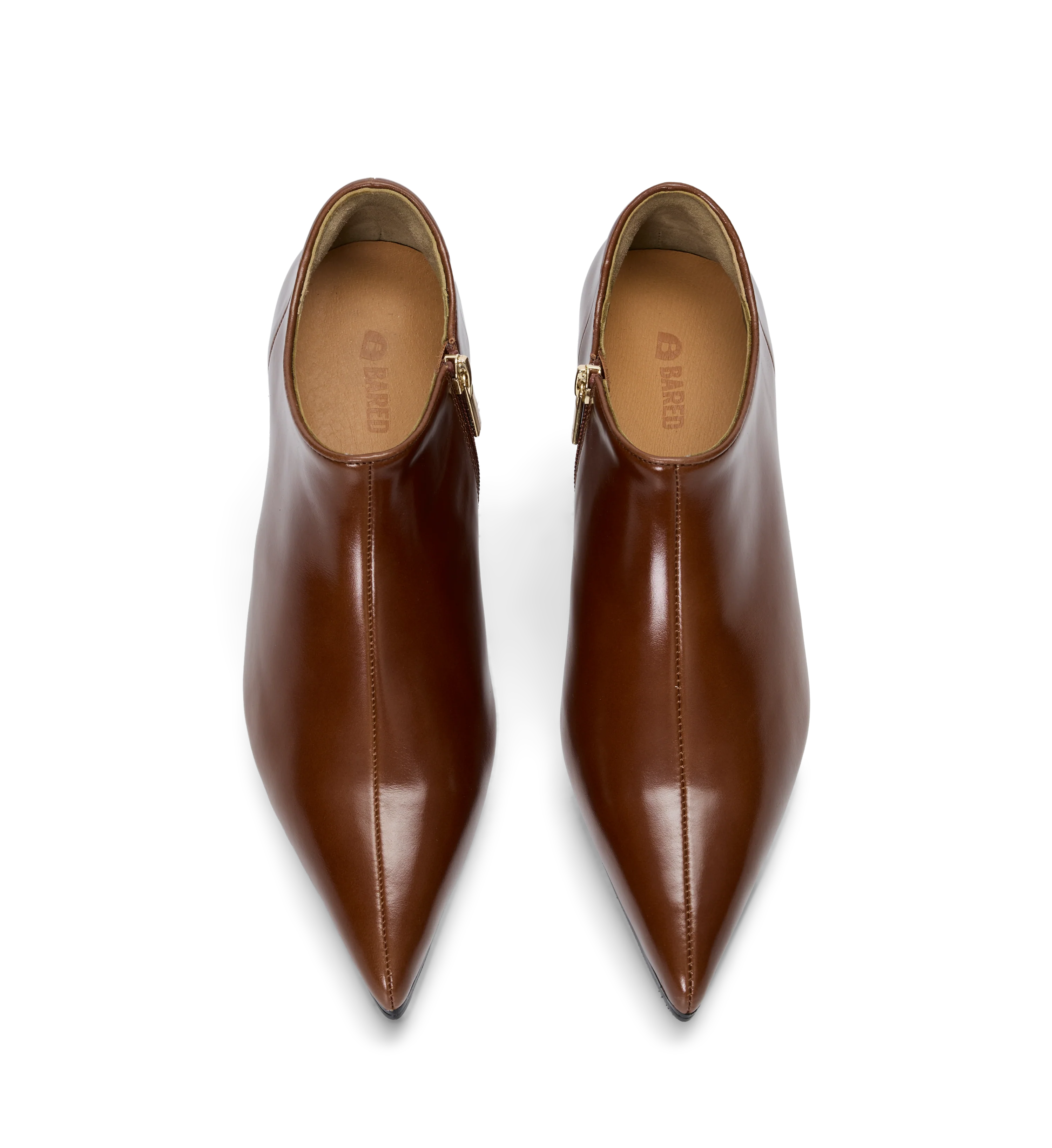 Habia Golden Tan Leather Heeled Boots