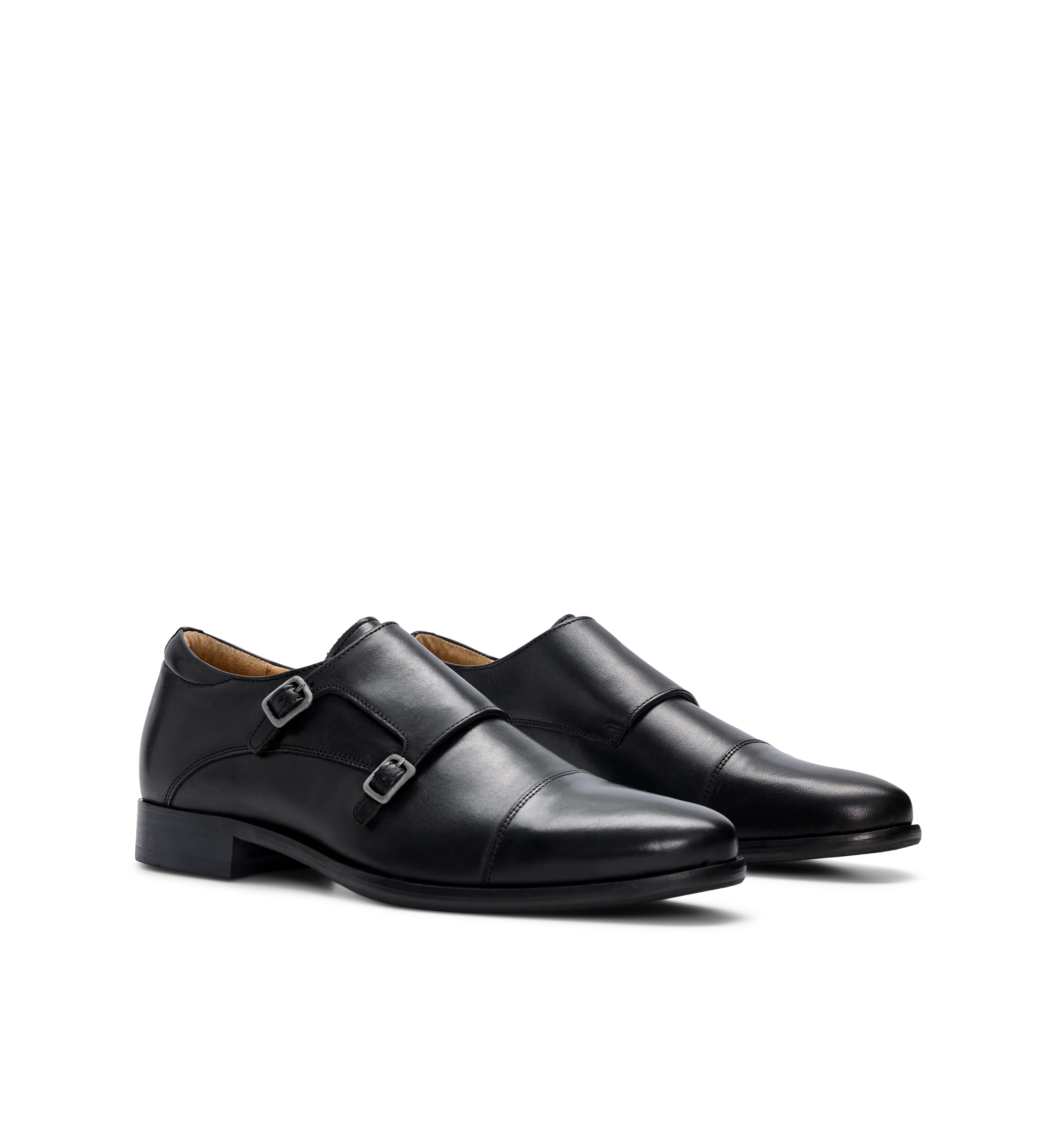 Vanadium Black Leather Monks