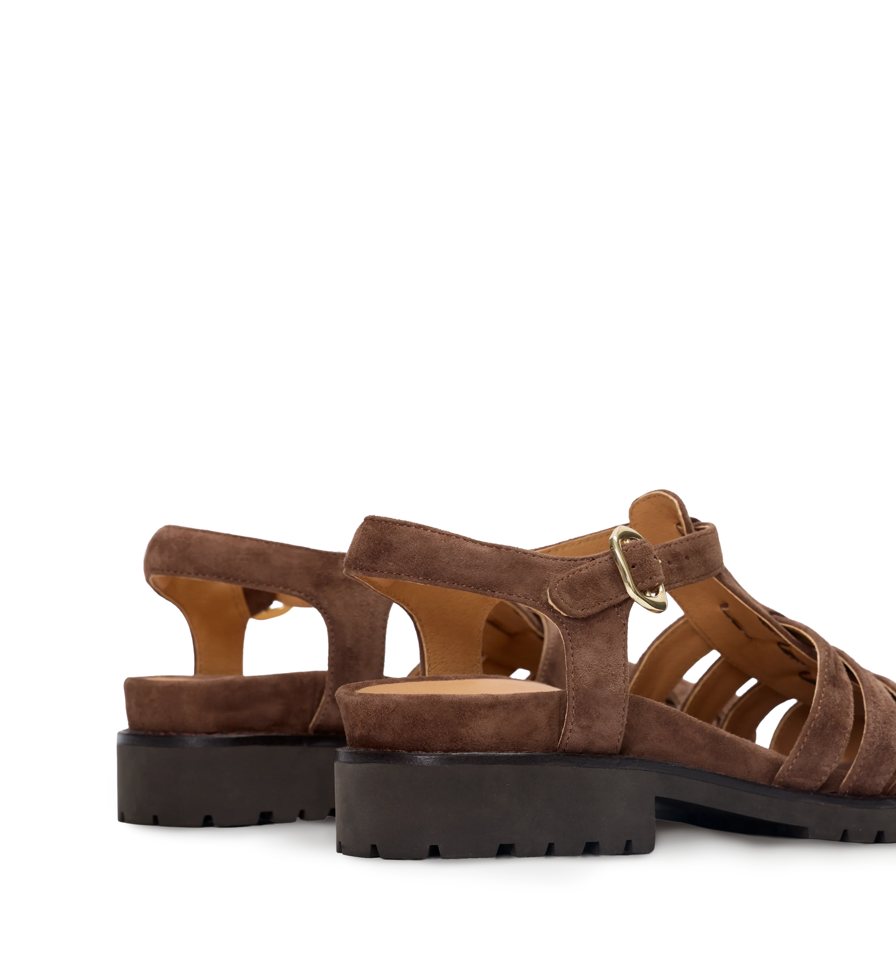 Bittern Chocolate Brown Suede Casual Flats