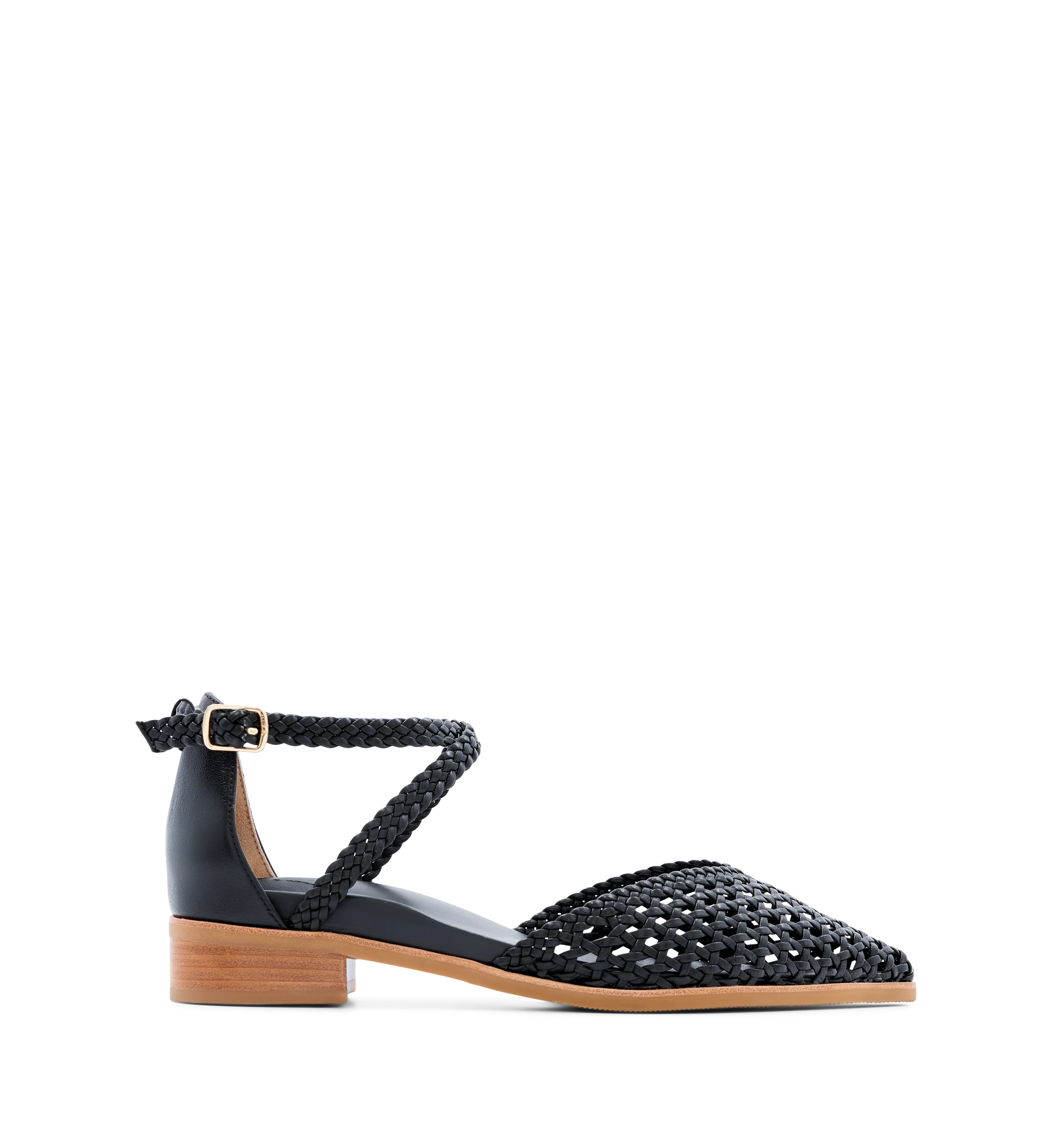 Finchbill Black Leather Sandals
