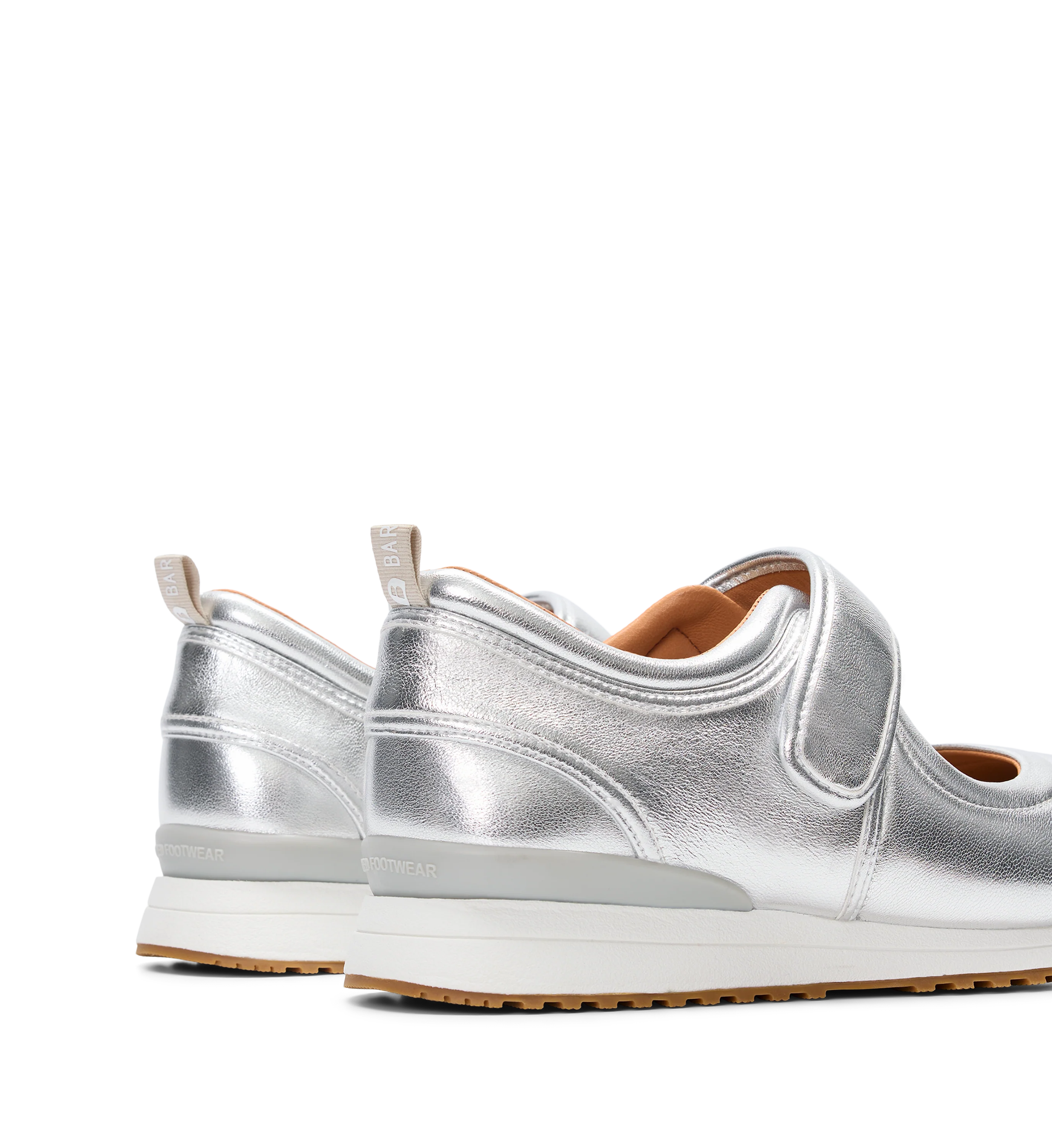 Stonechat Silver Leather Sneakers