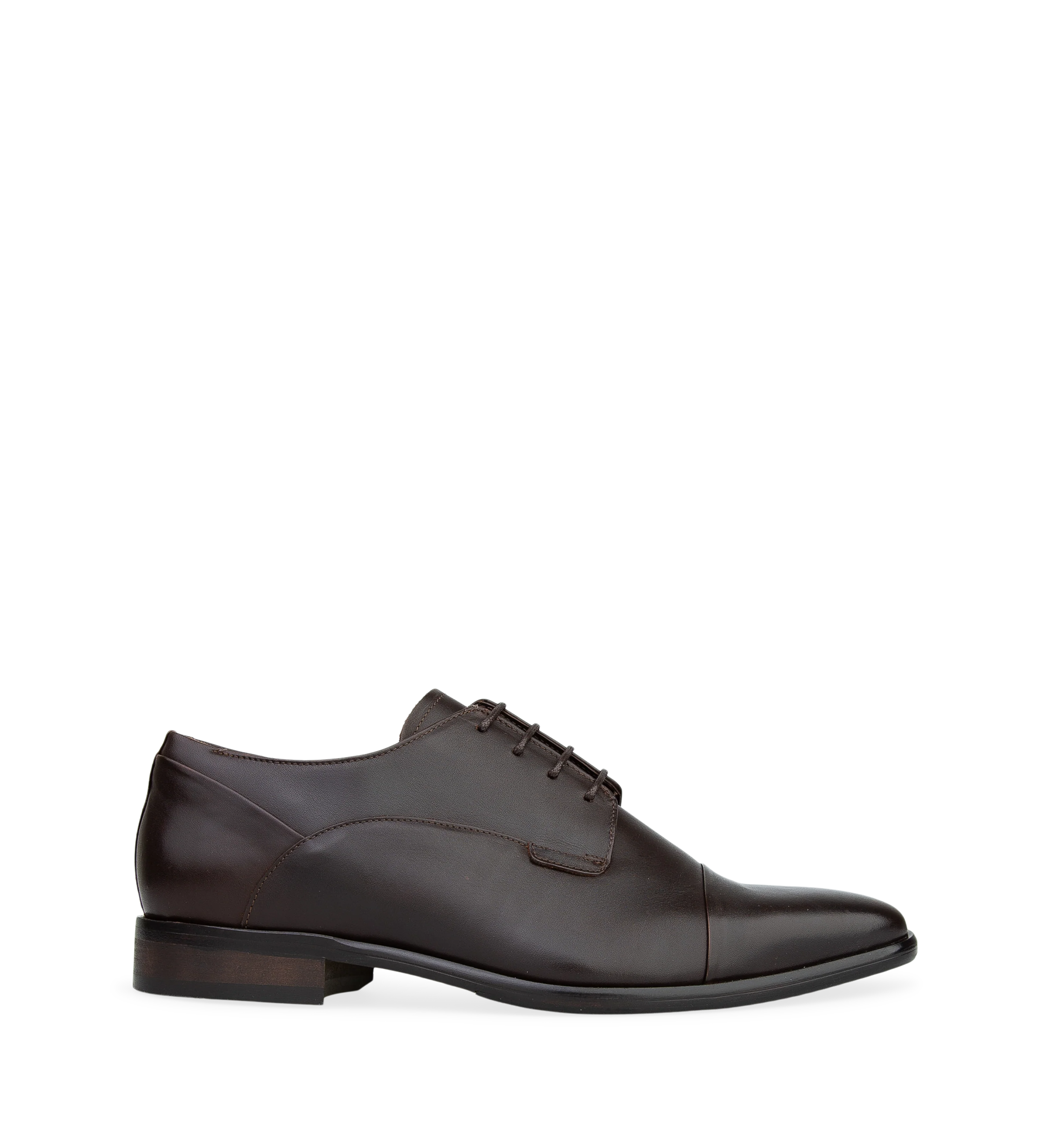 Osmium Brown Leather Lace Up Dress Shoes