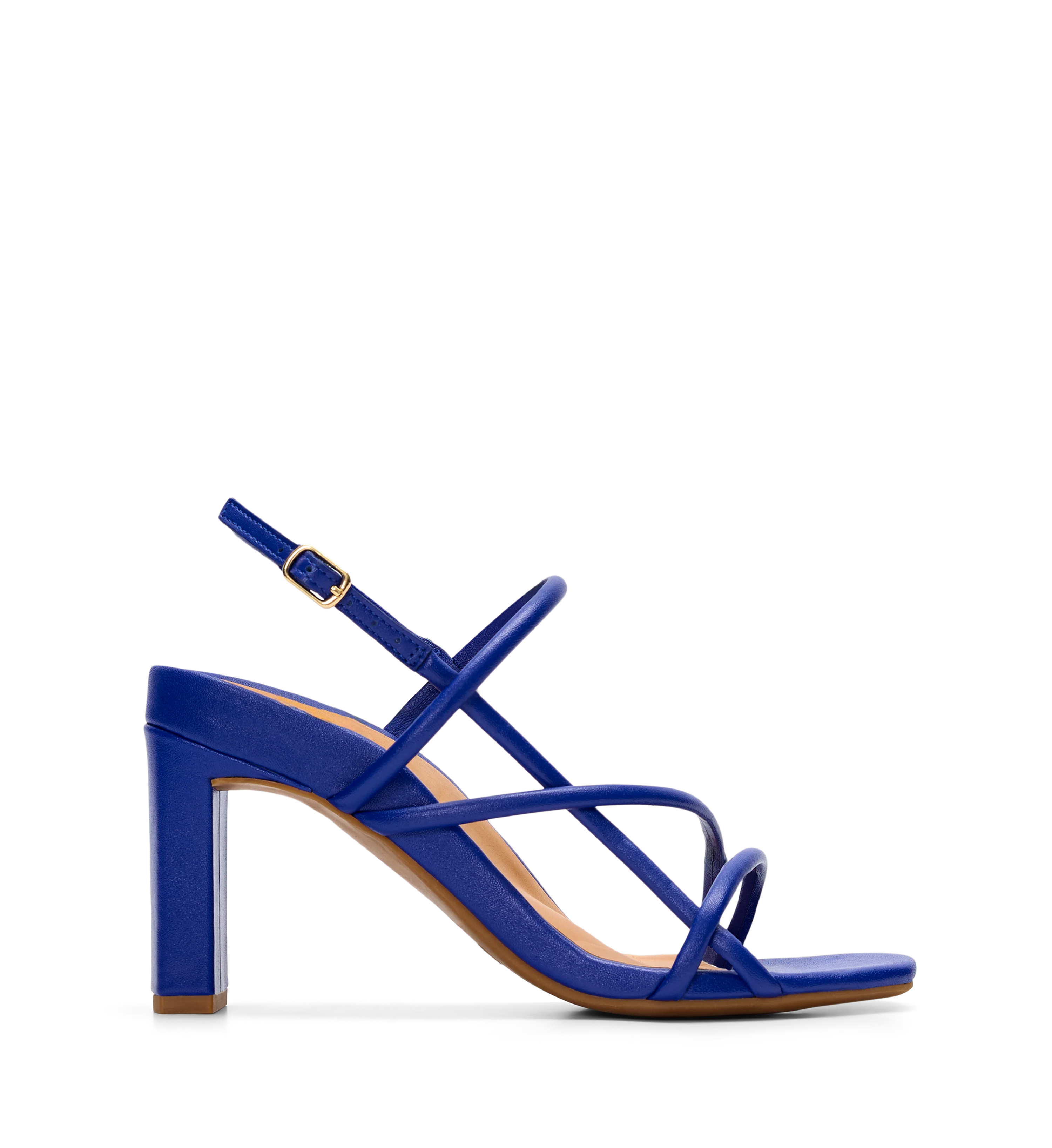 Godwit Electric Blue Leather High Heels