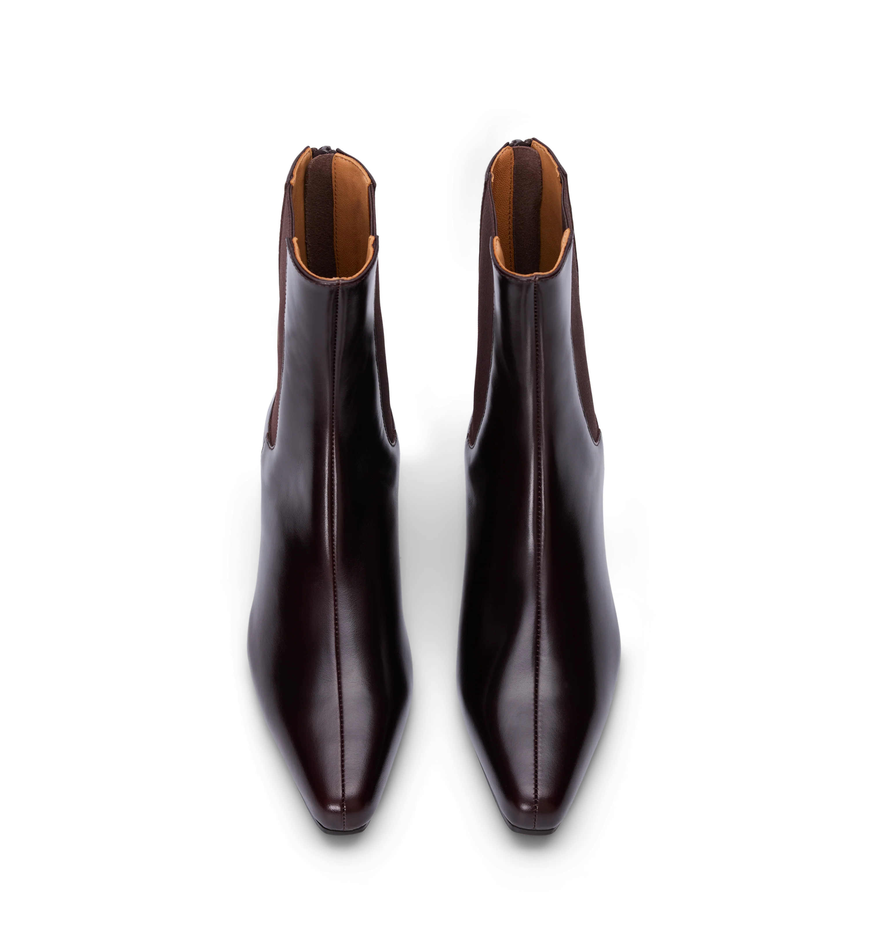 Comet Dark Oak Boxed Leather Ankle Boots