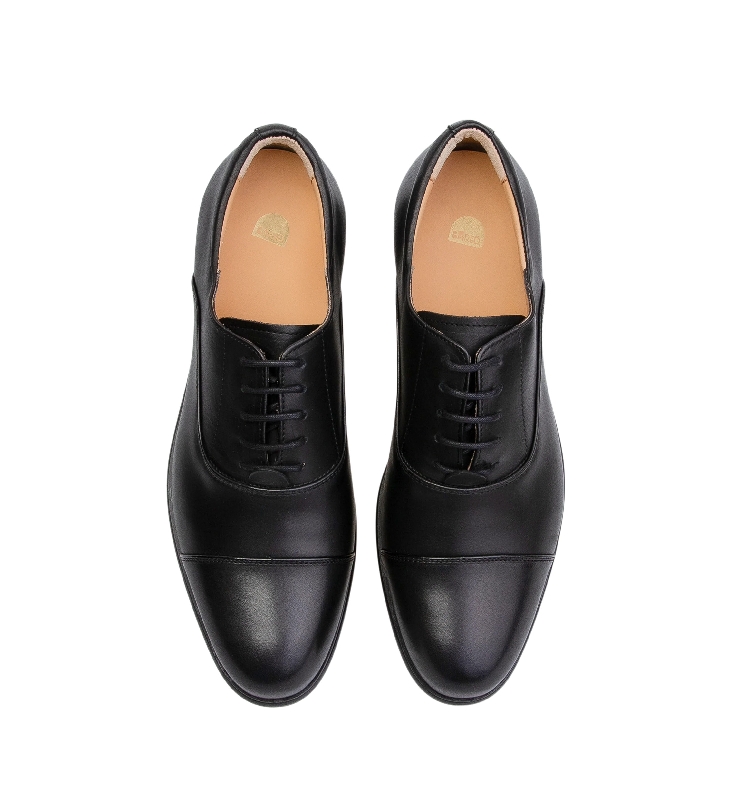 Francium Black Leather Lace Up Dress Shoes