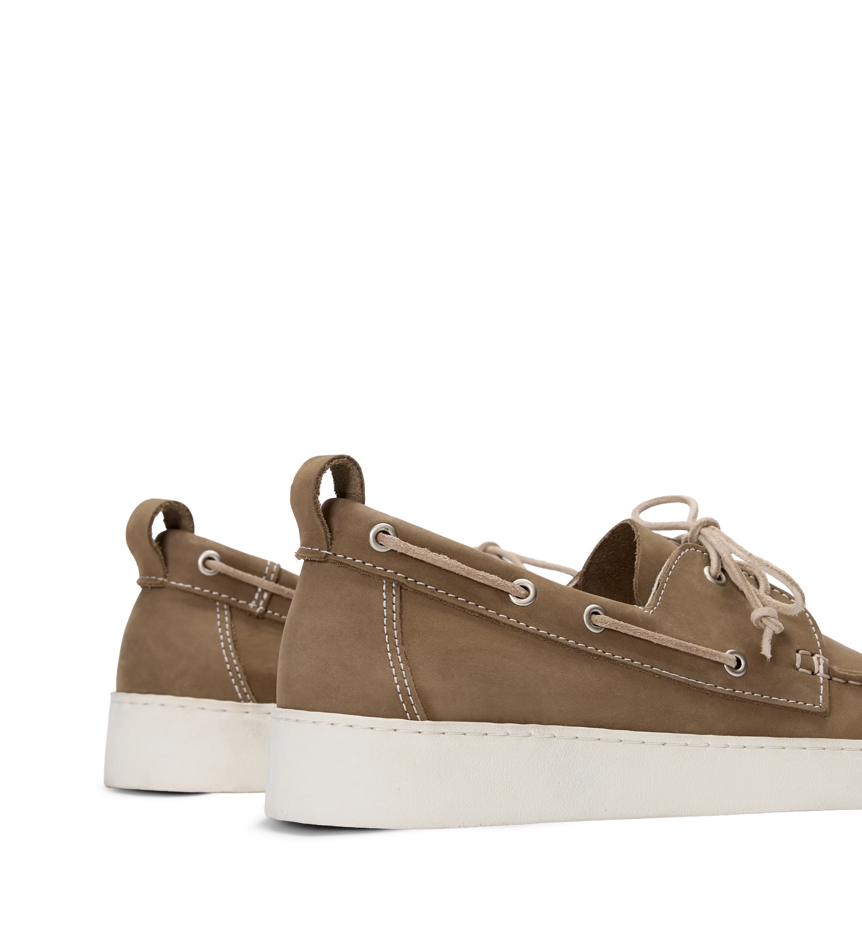 Silicon Olive Green Nubuck Men's Casual Shoes