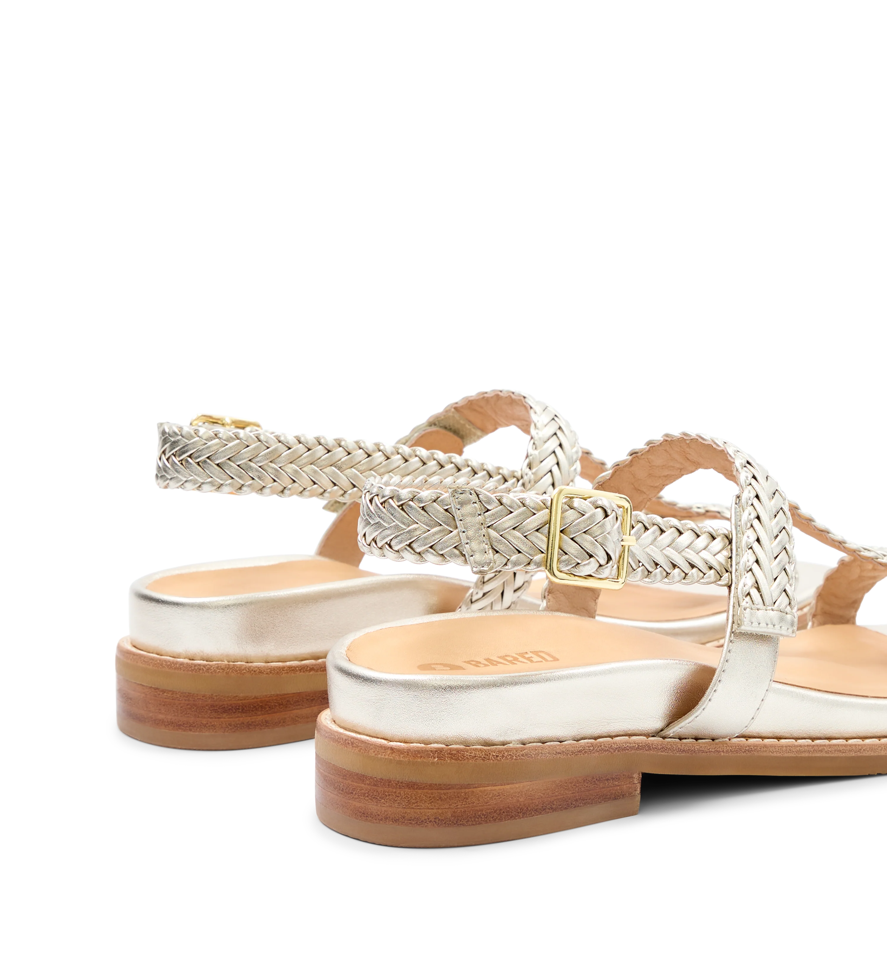 Anhinga Soft Gold Leather Sandals