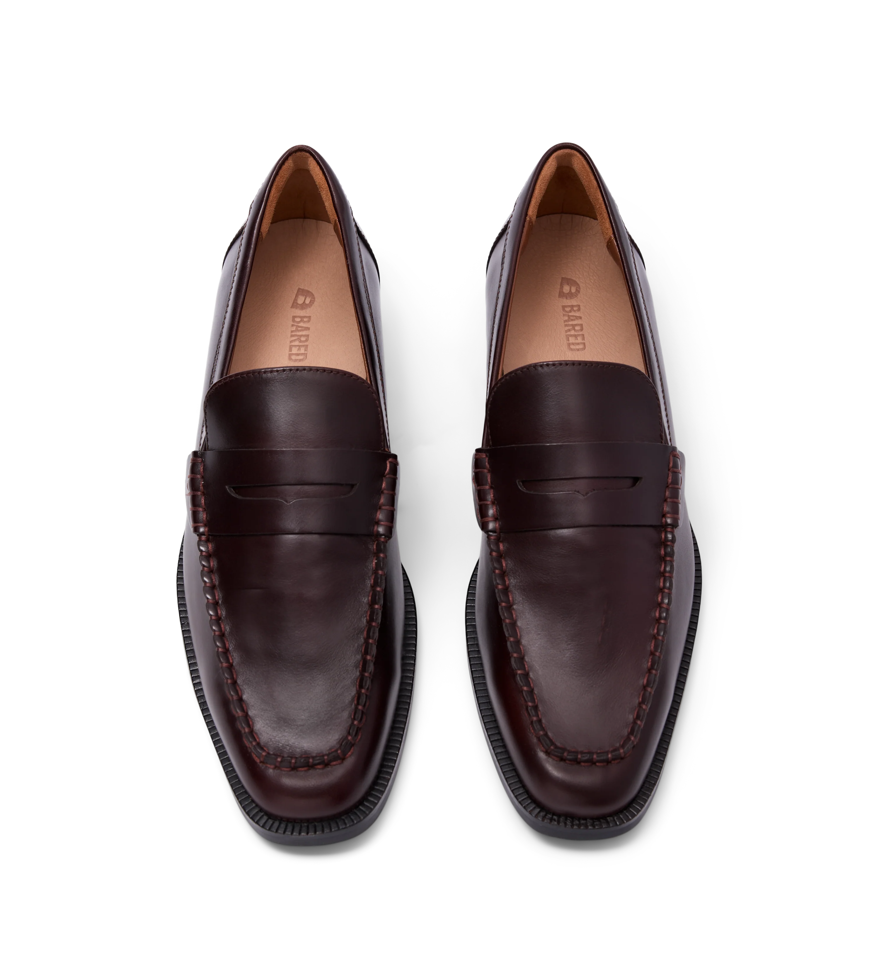Maleo Mahogany Brown Boxed Leather Loafers